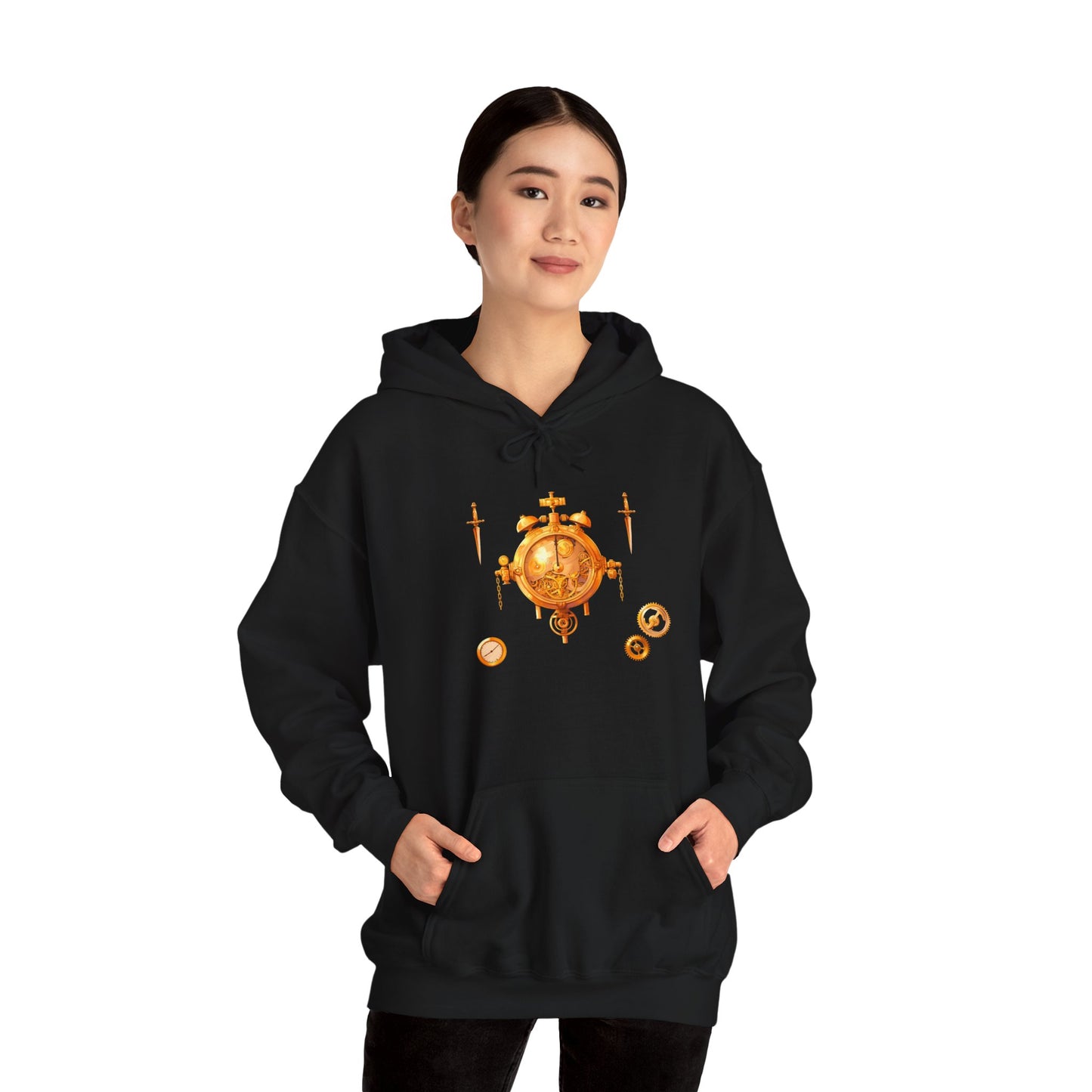 Steampunk Clocks and Gears Unisex Heavy Blend™ Hooded Sweatshirt