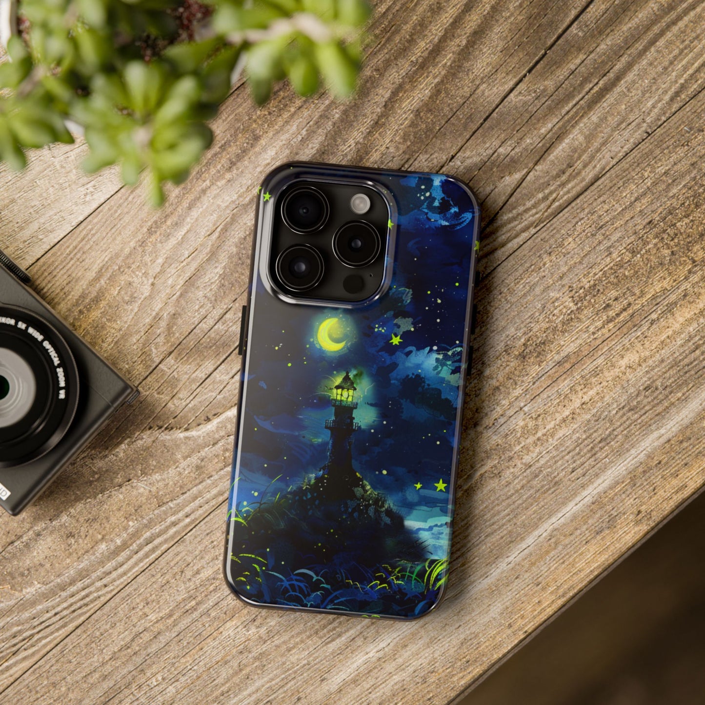 iPhone Android Moonlight Lighthouse Phone Case