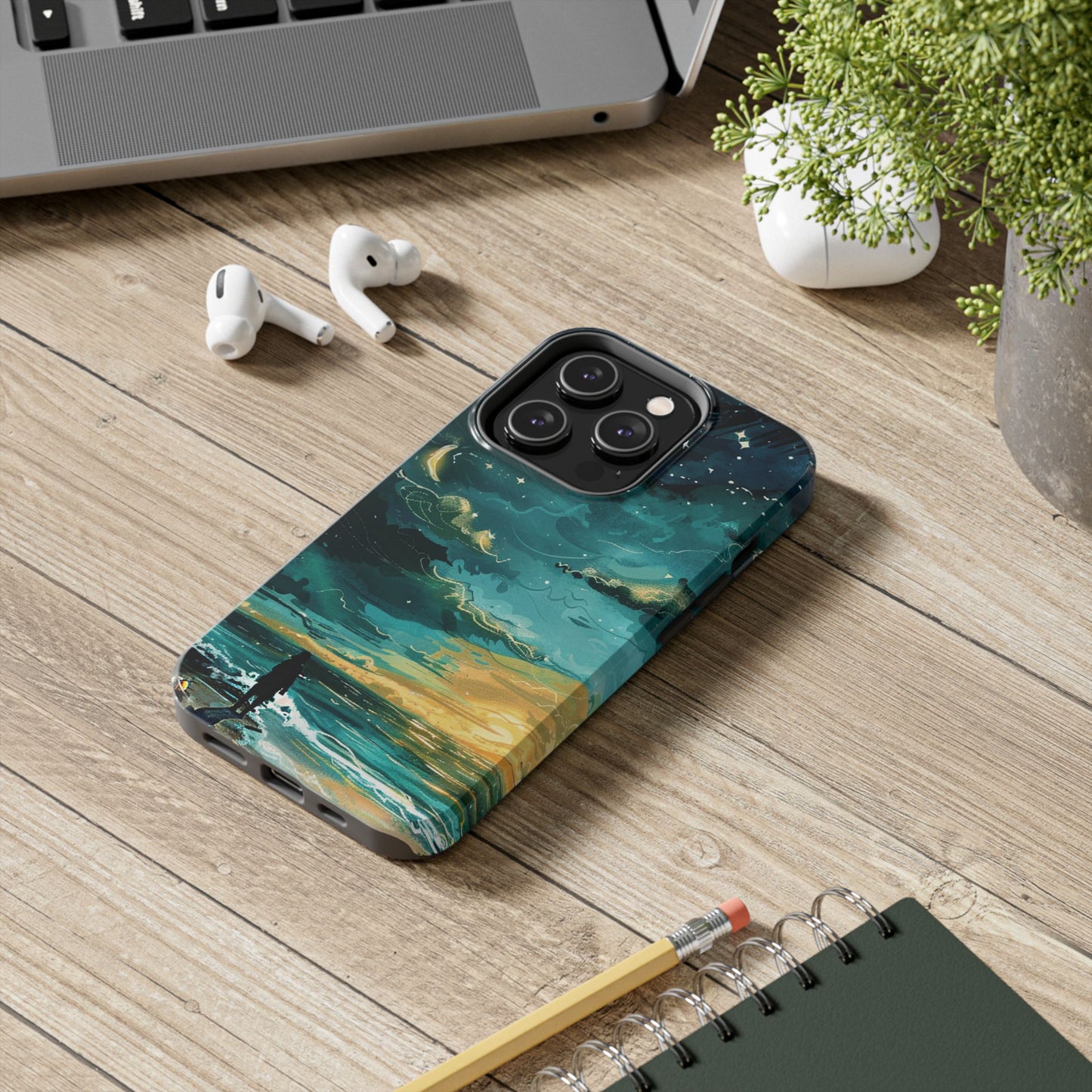 iPhone Android Faraway Warm Tropical Beach Phone Case
