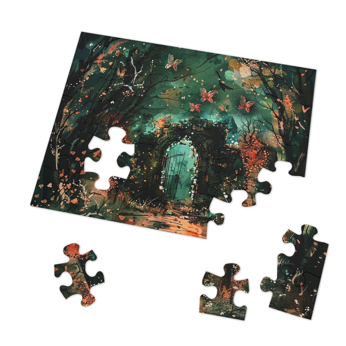 Lonely Ancient Fantasy Gate Jigsaw Puzzle (30, 110, 252, 500,1000-Piece)