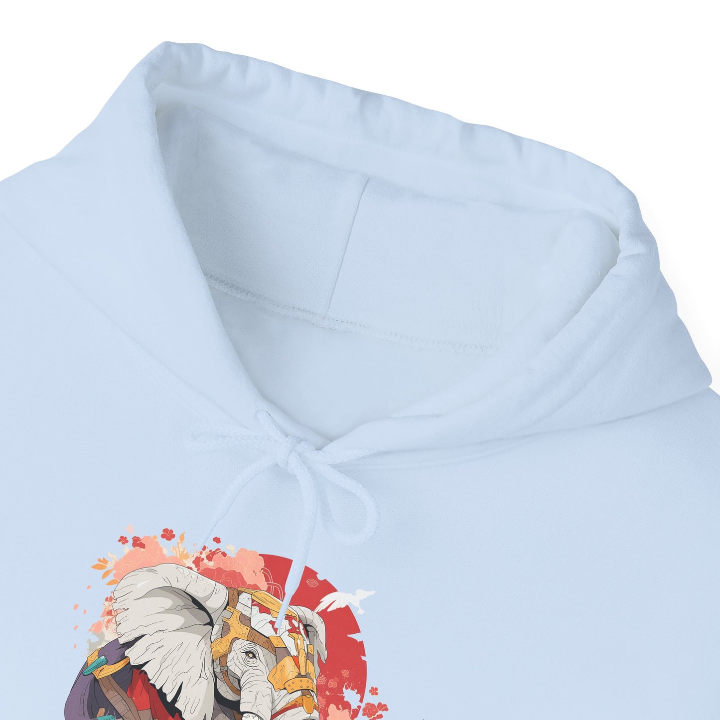 Steampunk Japanese Flowers Elephant Unisex Heavy Blend™ Hooded Sweatshirt