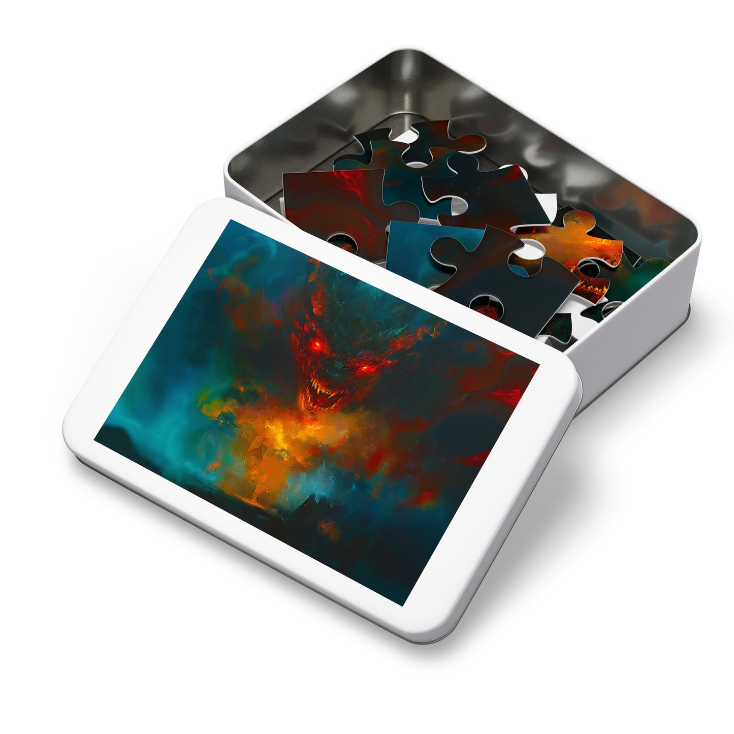 Scary Demon Horror Theme Jigsaw Puzzle (30, 110, 252, 500,1000-Piece)
