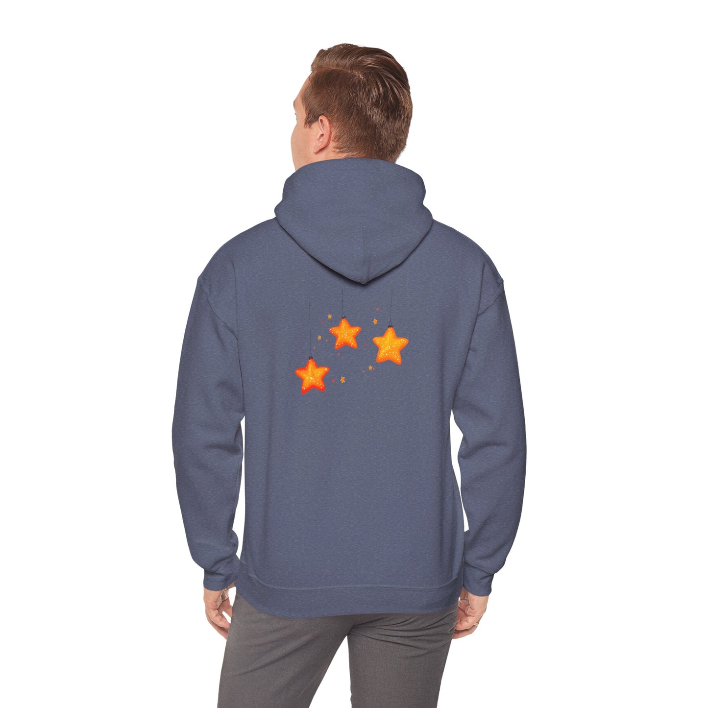 Cute Christmas Starry Ornaments Girl Unisex Heavy Blend™ Hooded Sweatshirt