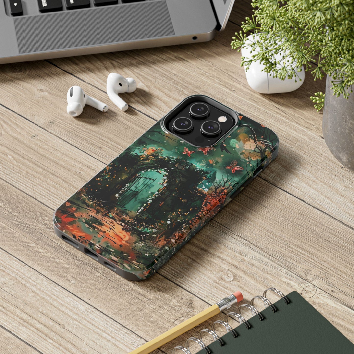 iPhone Android Lonely Ancient Fantasy Gate Phone Case