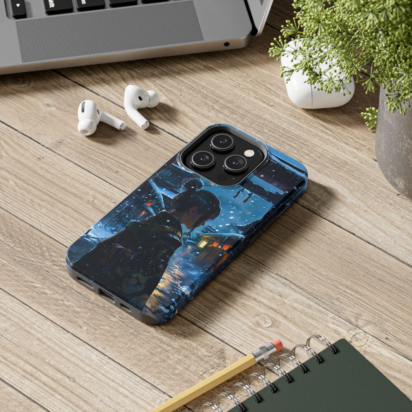 Snowy Japanese Village Tough Phone Case iPhone Android