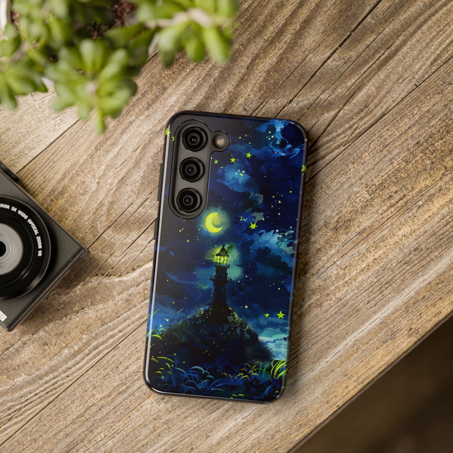 iPhone Android Moonlight Lighthouse Phone Case