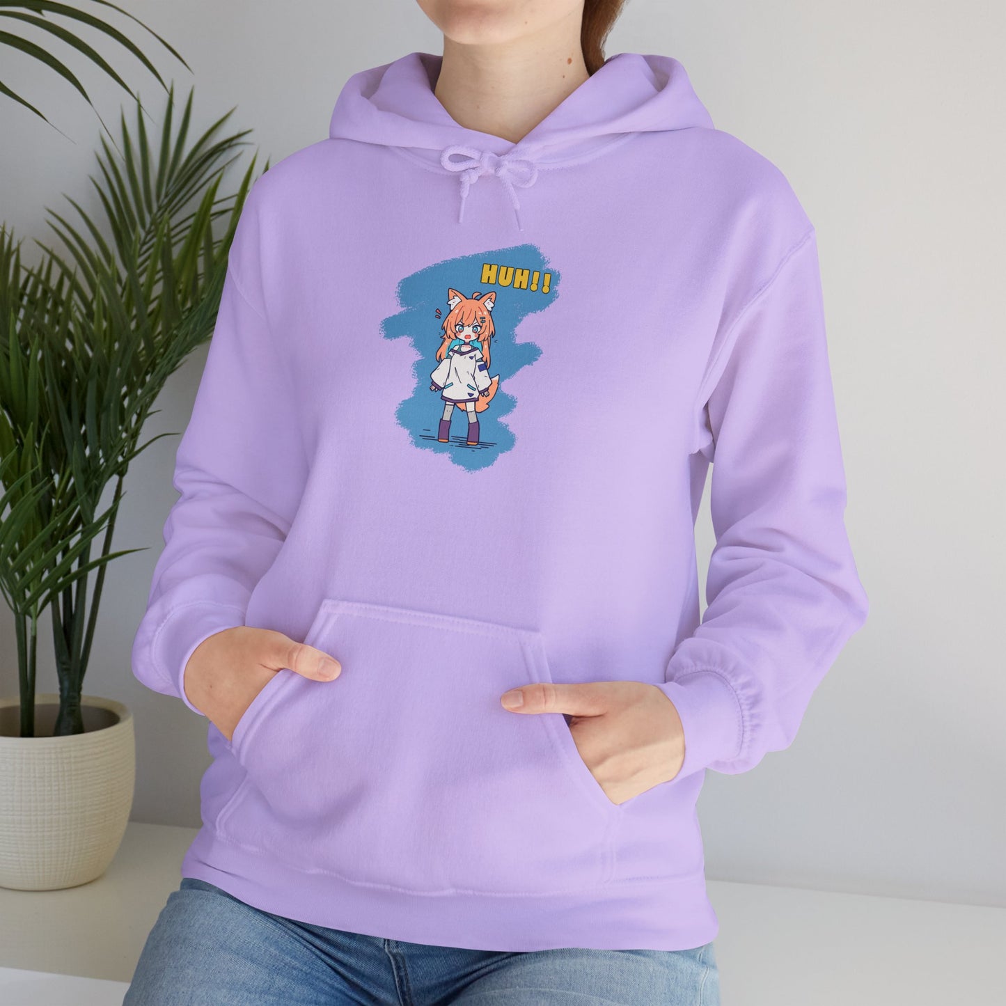 Sweet Fox Girl Huh!! Unisex - Heavy Blend⢠Hooded Sweatshirt - Vibrant Anime Style - Cute and Funny Design
