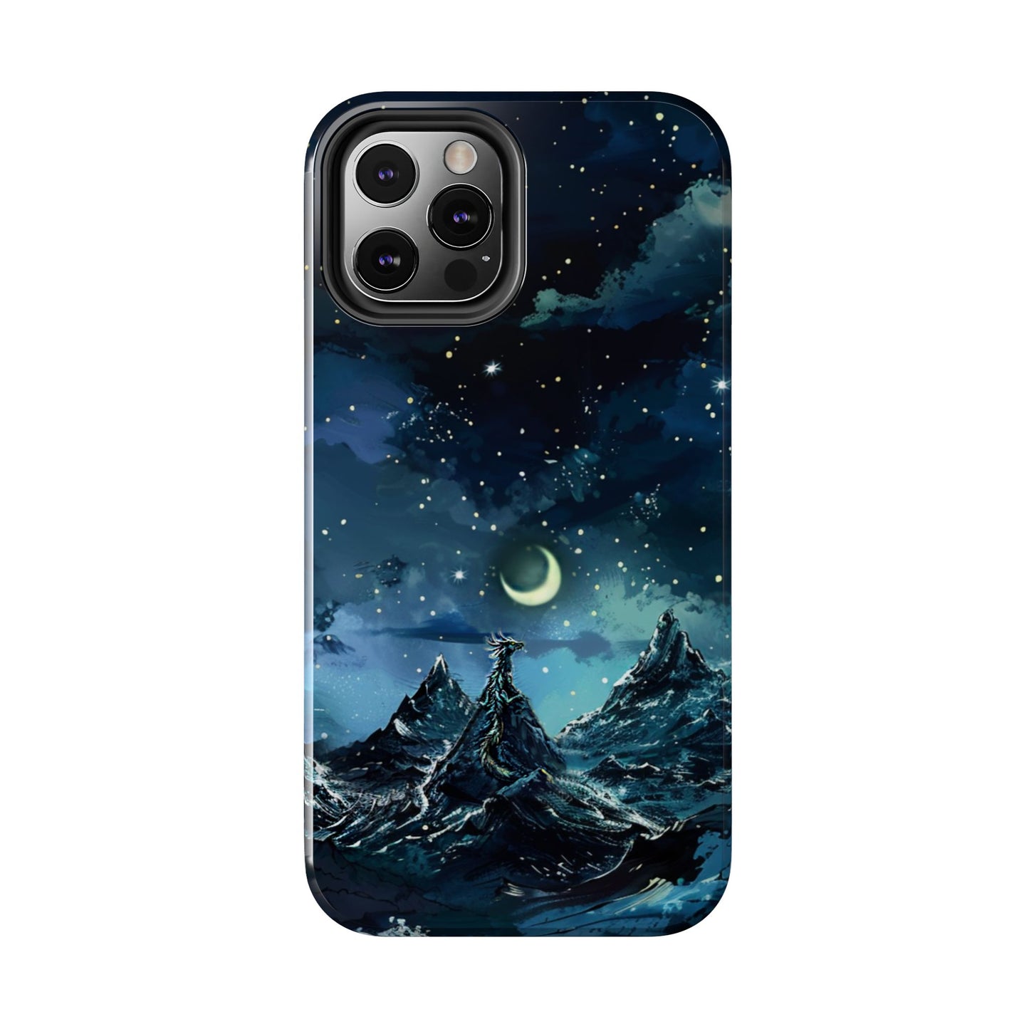 iPhone Android Fantasy Snowy Mountain Dragon Phone Case