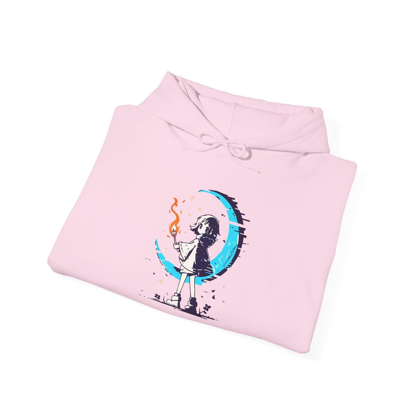 Fantasy Moon Girl Torchbearer Unisex Heavy Blend™ Hooded Sweatshirt