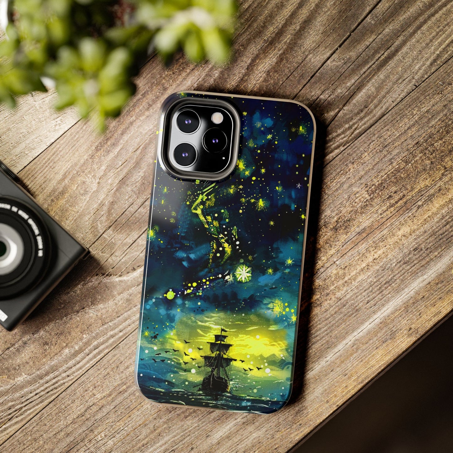 iPhone Android Starry Sky Lost Pirate Ship Phone Case