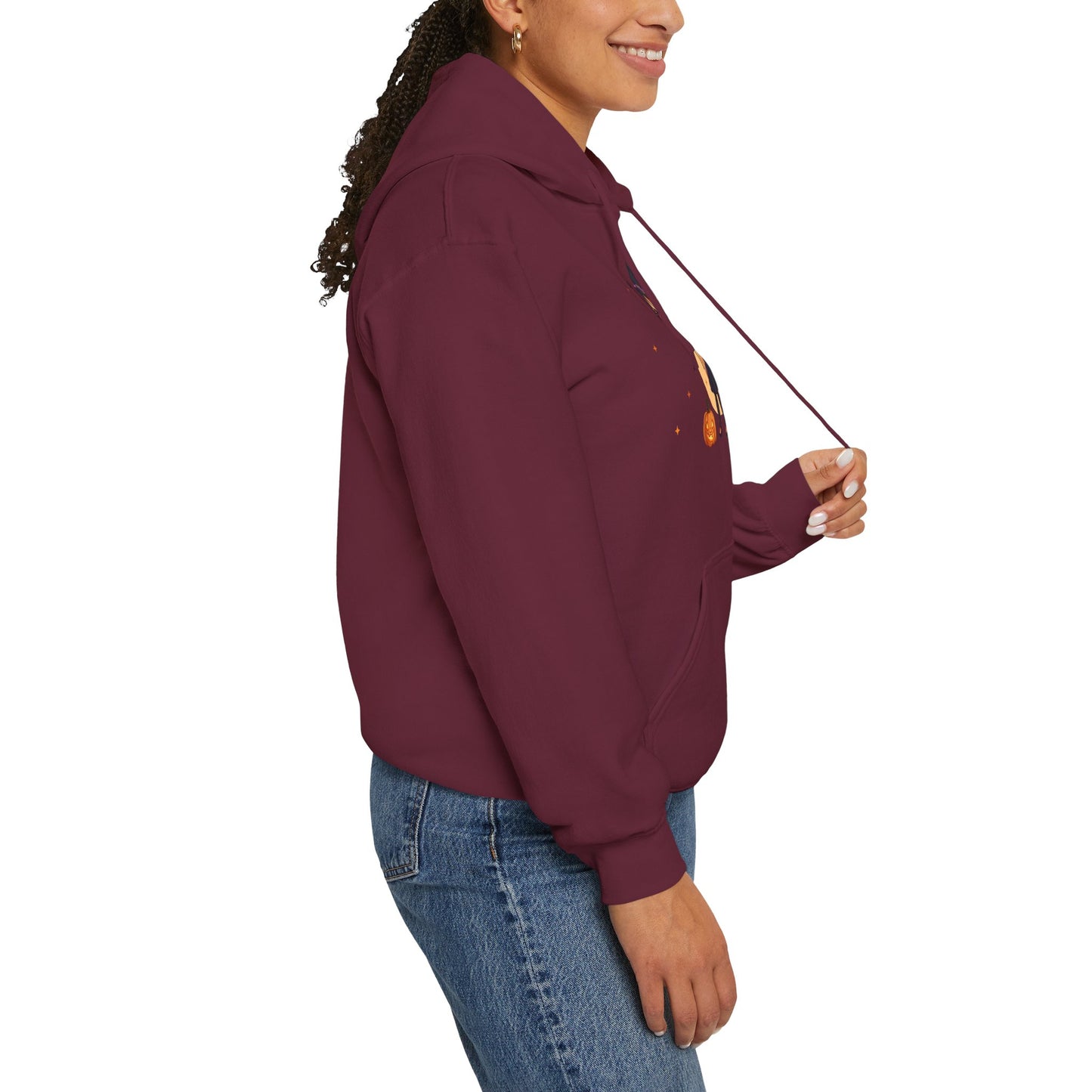 Cute Halloween Magician Girl Unisex Heavy Blend™ Hooded Sweatshirt