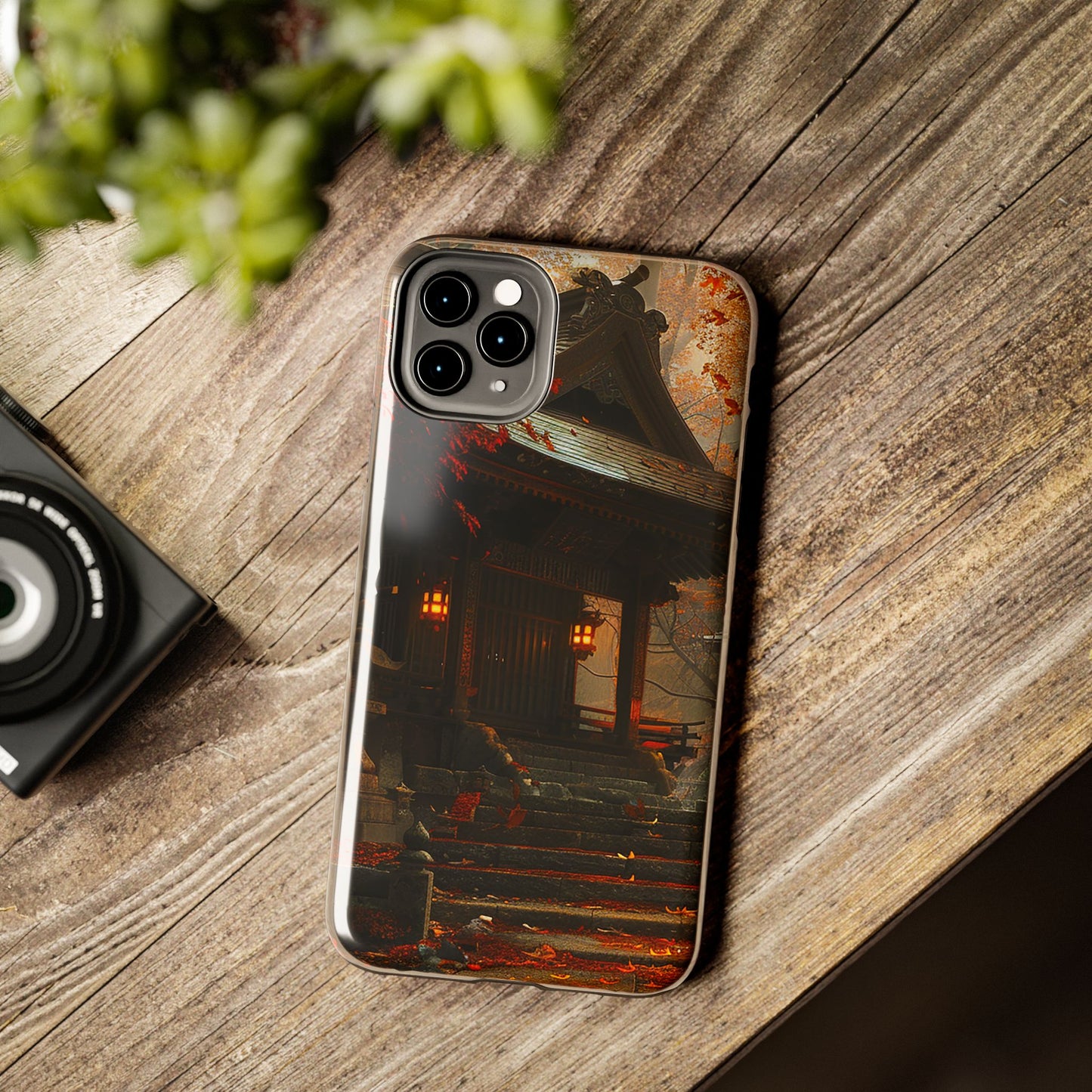 Japanese Autumn Shinto Shrine Tough Phone Case