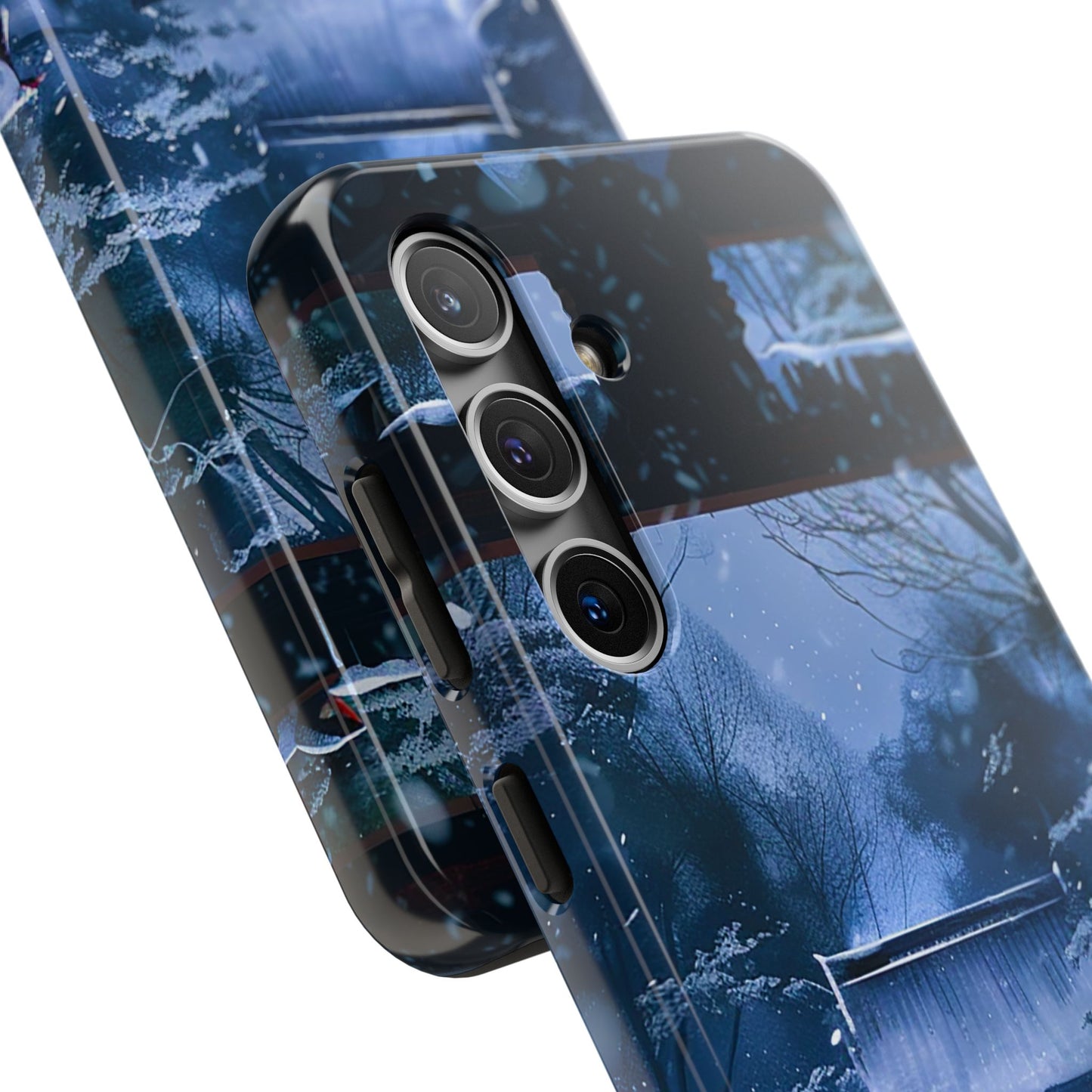 Japanese Snowy Shinto Shrine Girl Tough Phone Cases iPhone Android