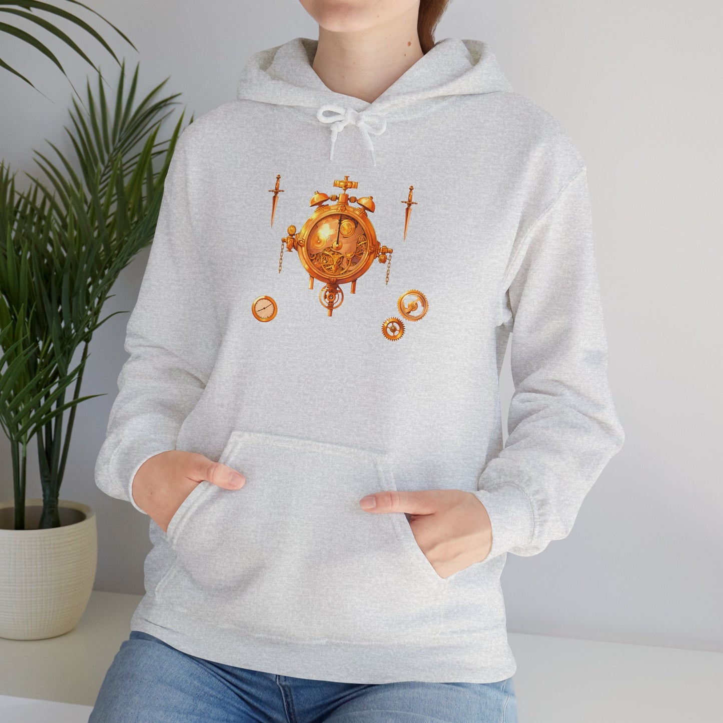 Steampunk Clocks and Gears Unisex Heavy Blend™ Hooded Sweatshirt