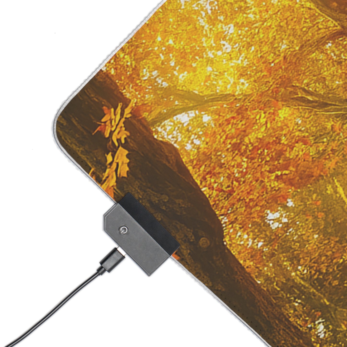 Autumn Forest Fantasy Inn LED Gaming Mouse Pad