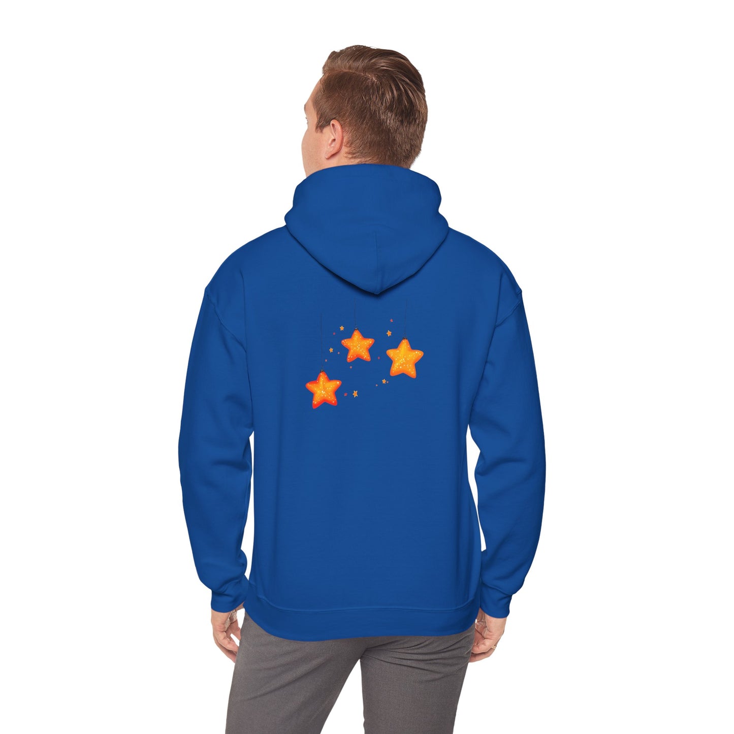 Cute Christmas Starry Ornaments Girl Unisex Heavy Blend™ Hooded Sweatshirt