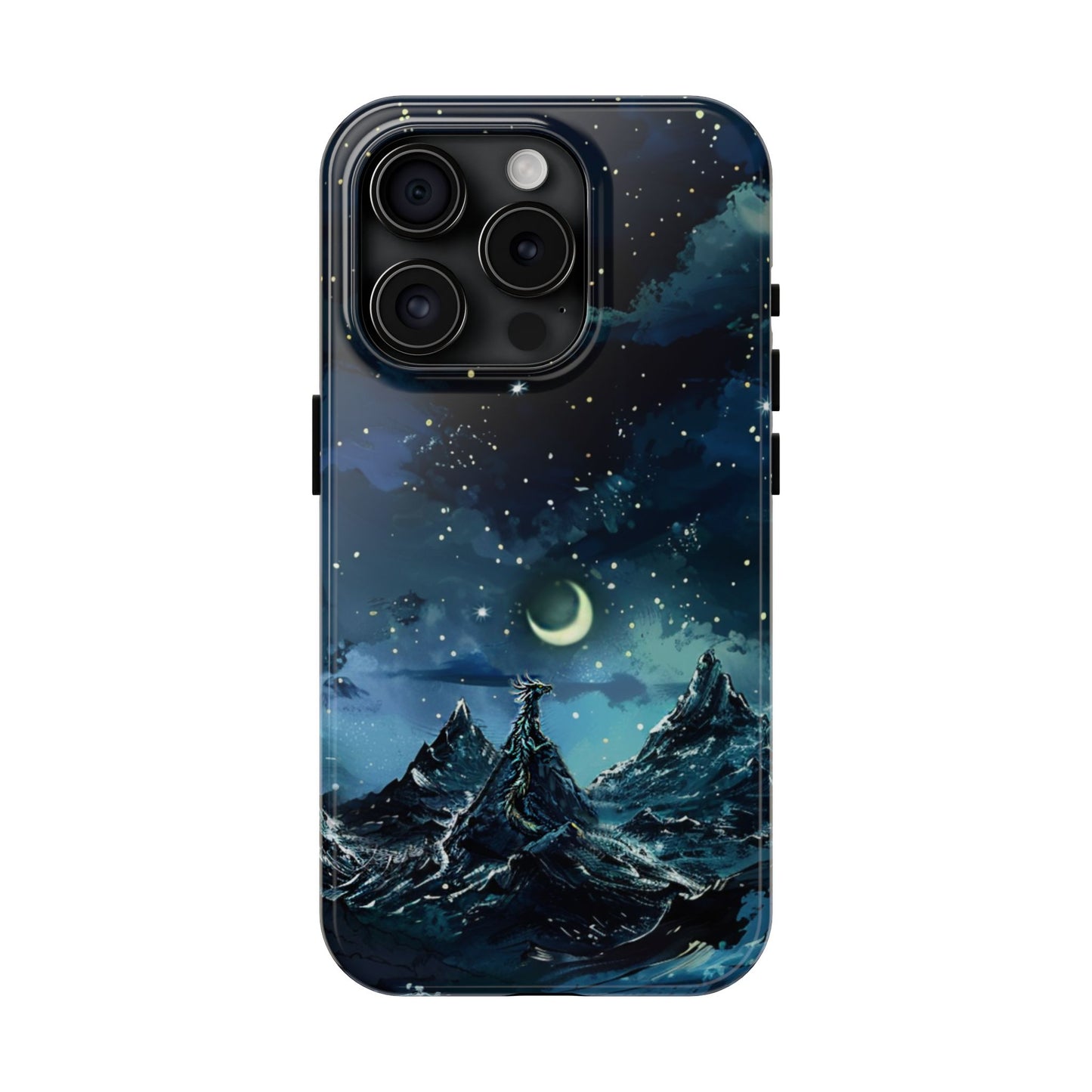 iPhone Android Fantasy Snowy Mountain Dragon Phone Case