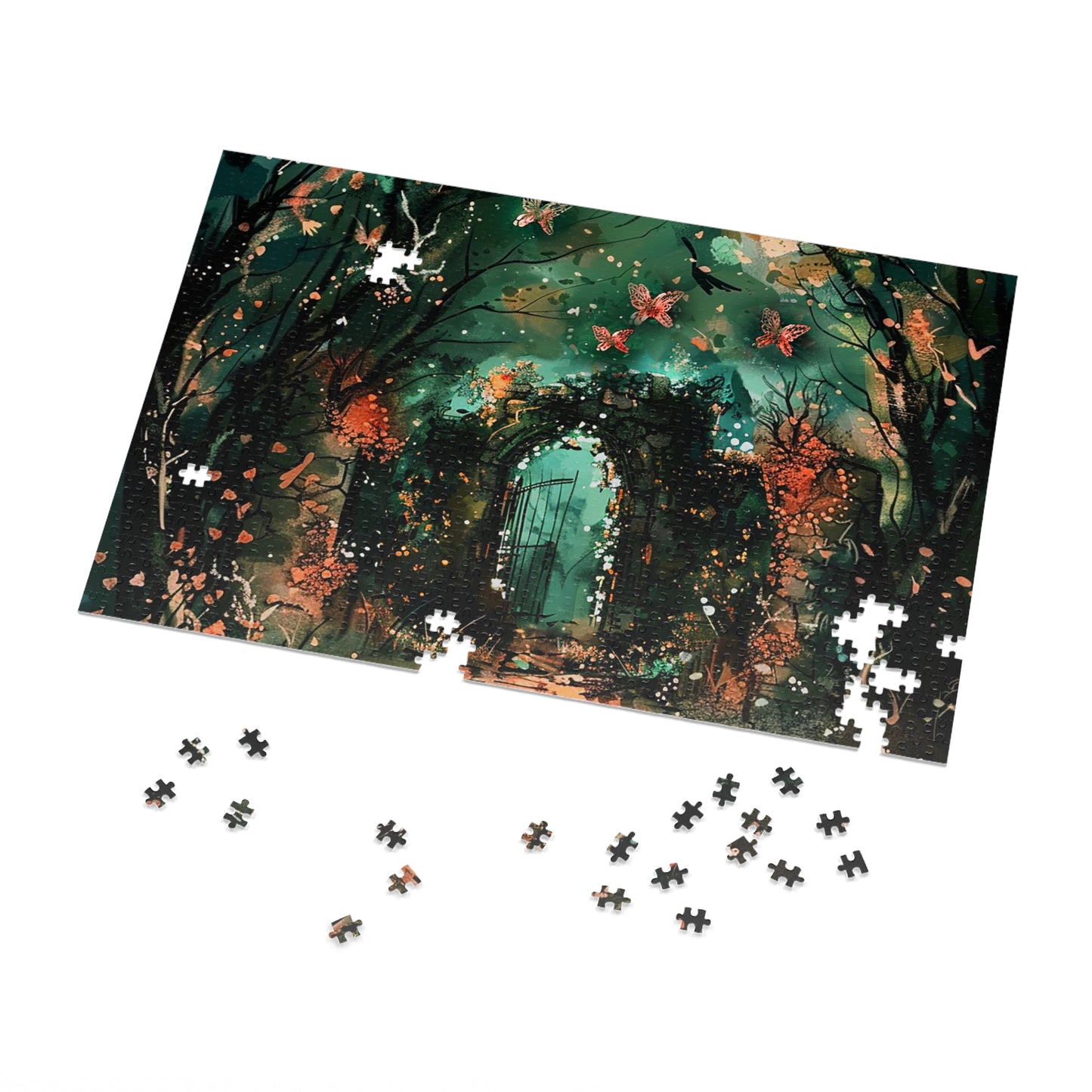 Lonely Ancient Fantasy Gate Jigsaw Puzzle (30, 110, 252, 500,1000-Piece)
