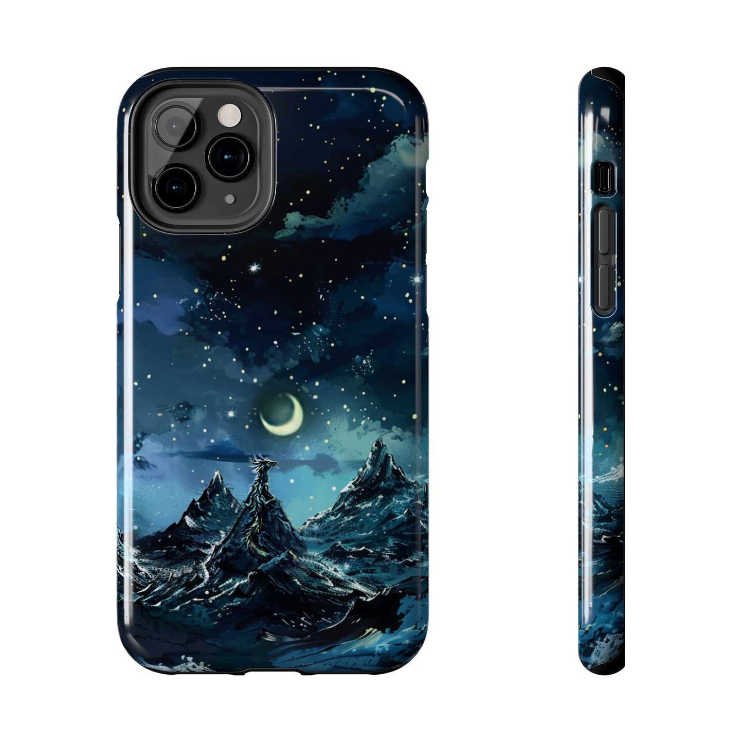 iPhone Android Fantasy Snowy Mountain Dragon Phone Case