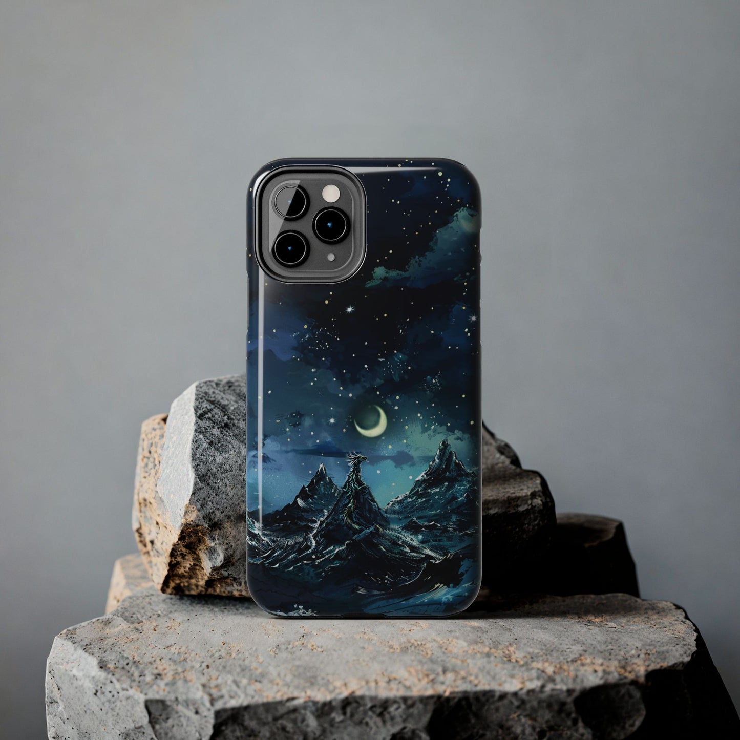 iPhone Android Fantasy Snowy Mountain Dragon Phone Case