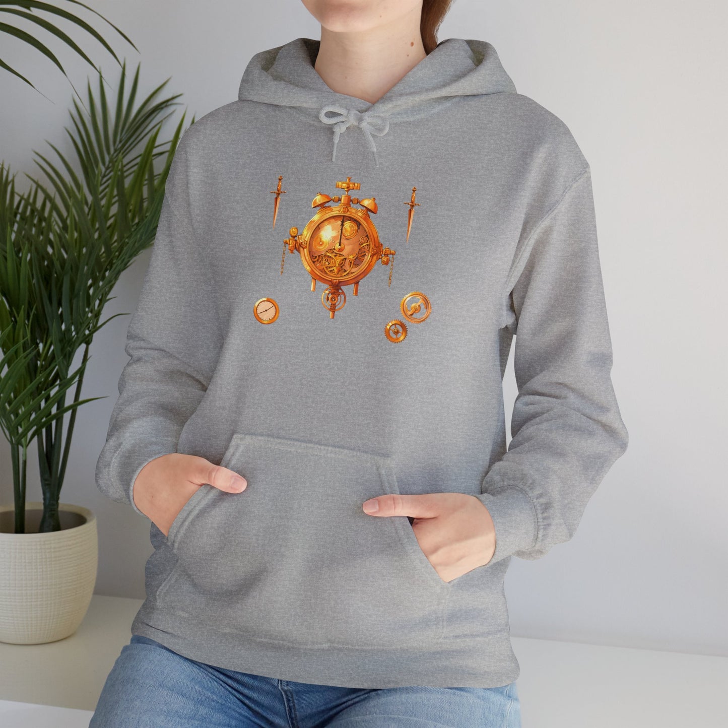 Steampunk Clocks and Gears Unisex Heavy Blend™ Hooded Sweatshirt