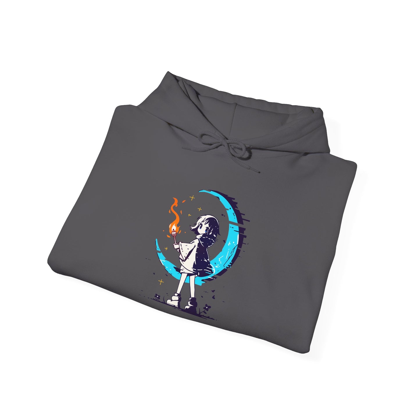 Fantasy Moon Girl Torchbearer Unisex Heavy Blend™ Hooded Sweatshirt