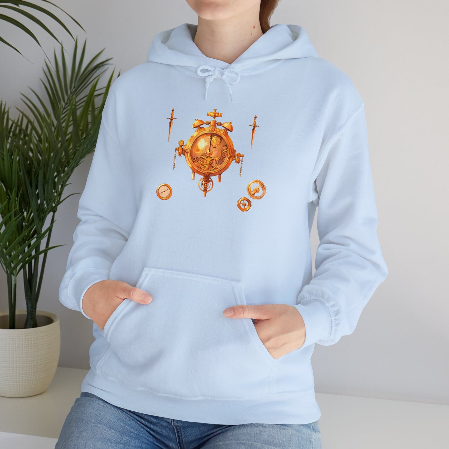 Steampunk Clocks and Gears Unisex Heavy Blend™ Hooded Sweatshirt