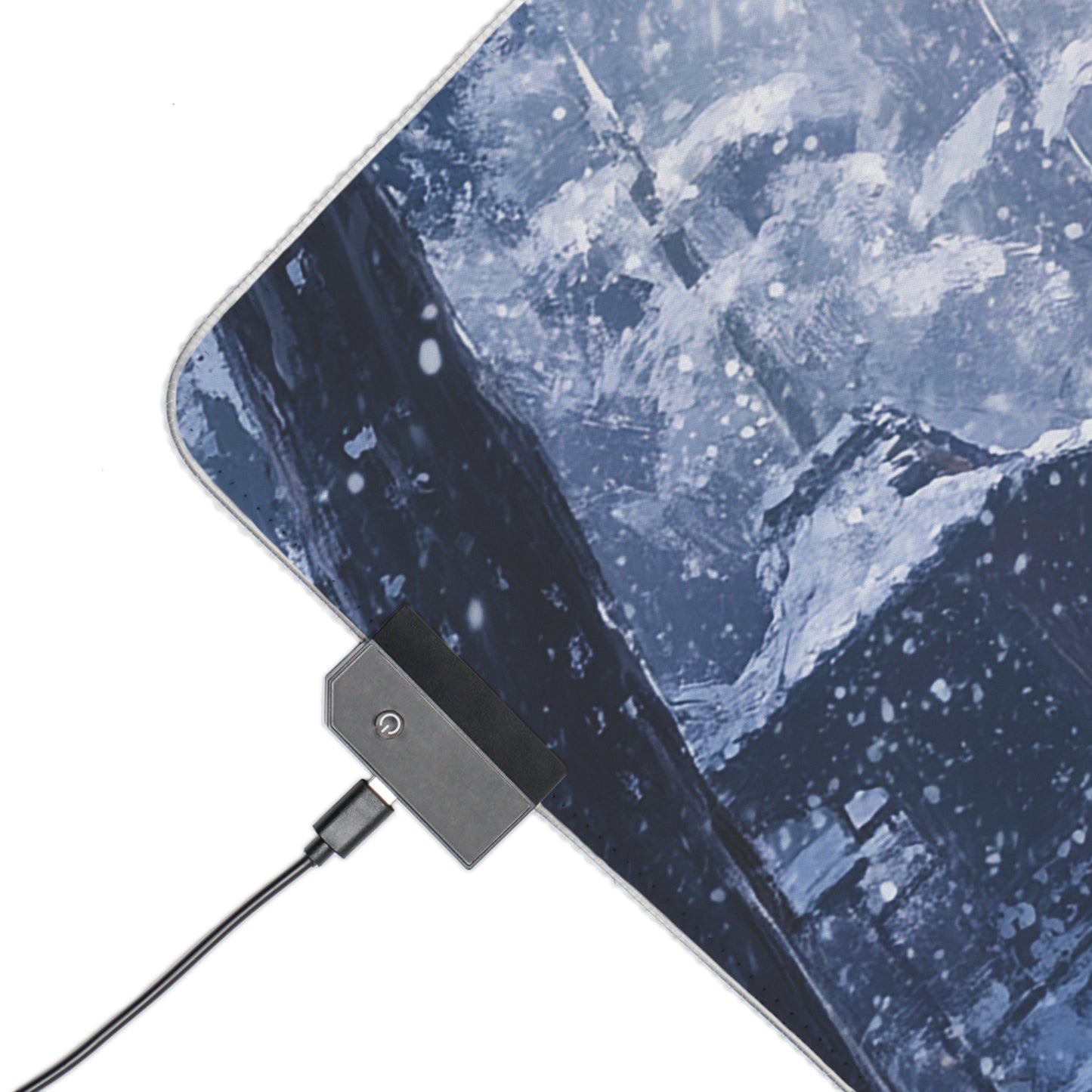 Dark Fantasy Snowy Tori Gate PC Gaming LED Gaming Mouse Pad