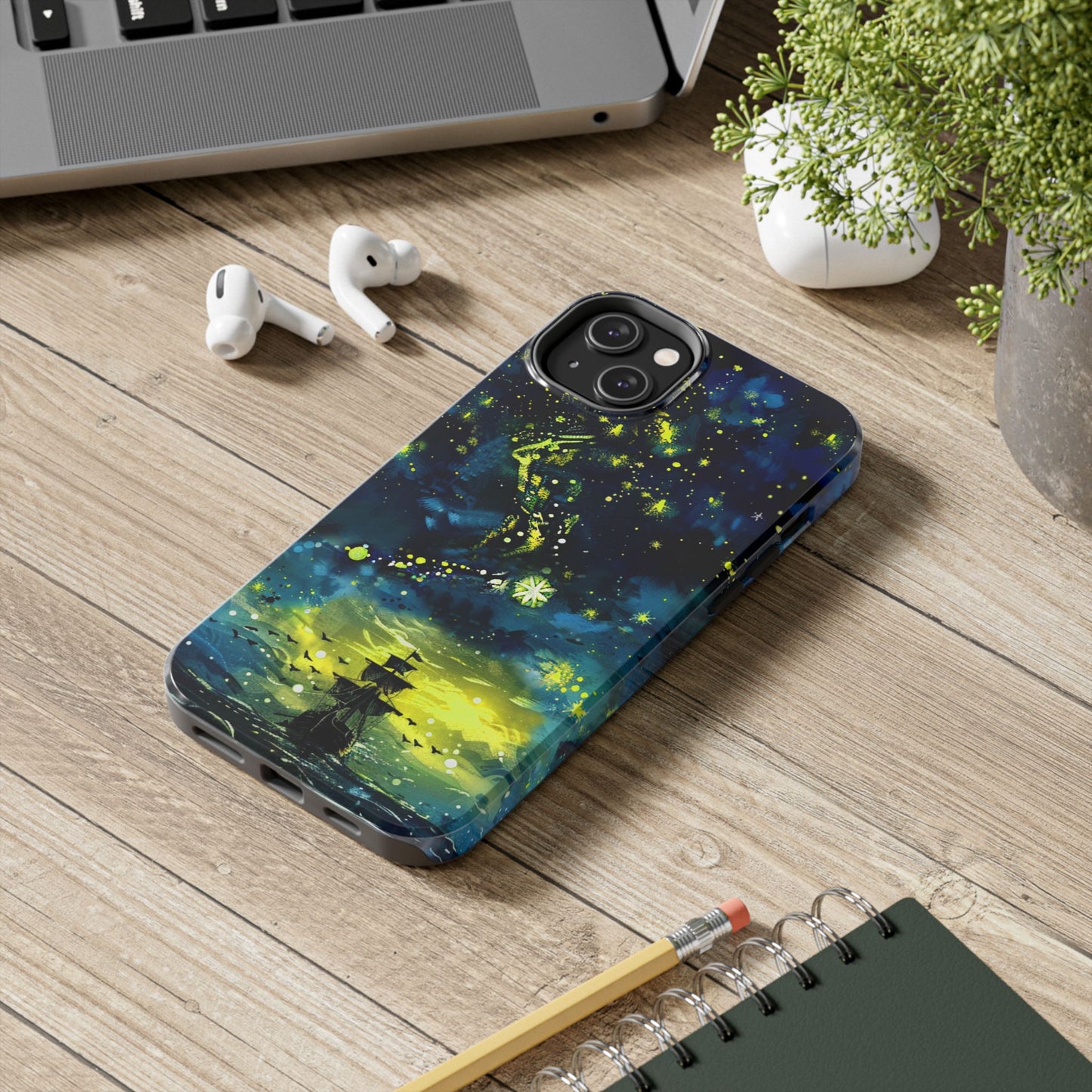 iPhone Android Starry Sky Lost Pirate Ship Phone Case
