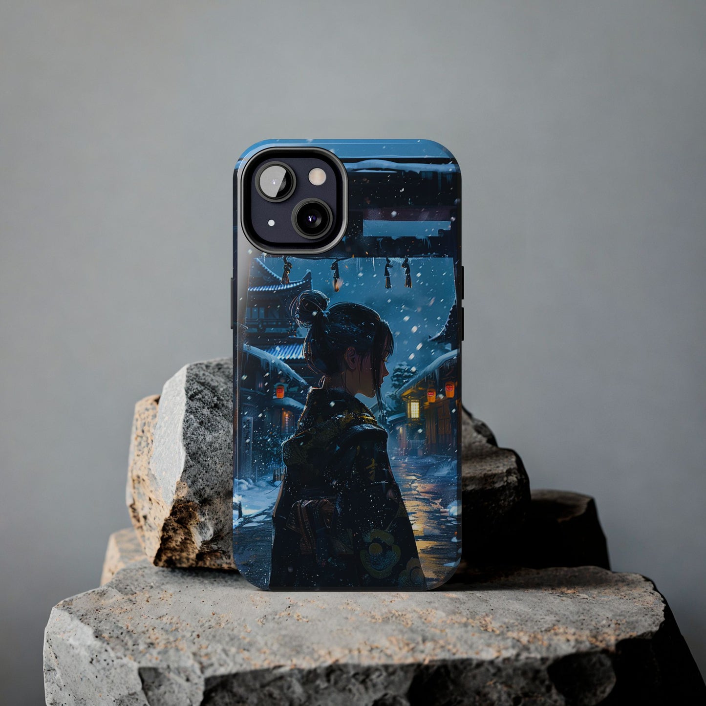 Snowy Japanese Village Tough Phone Case iPhone Android
