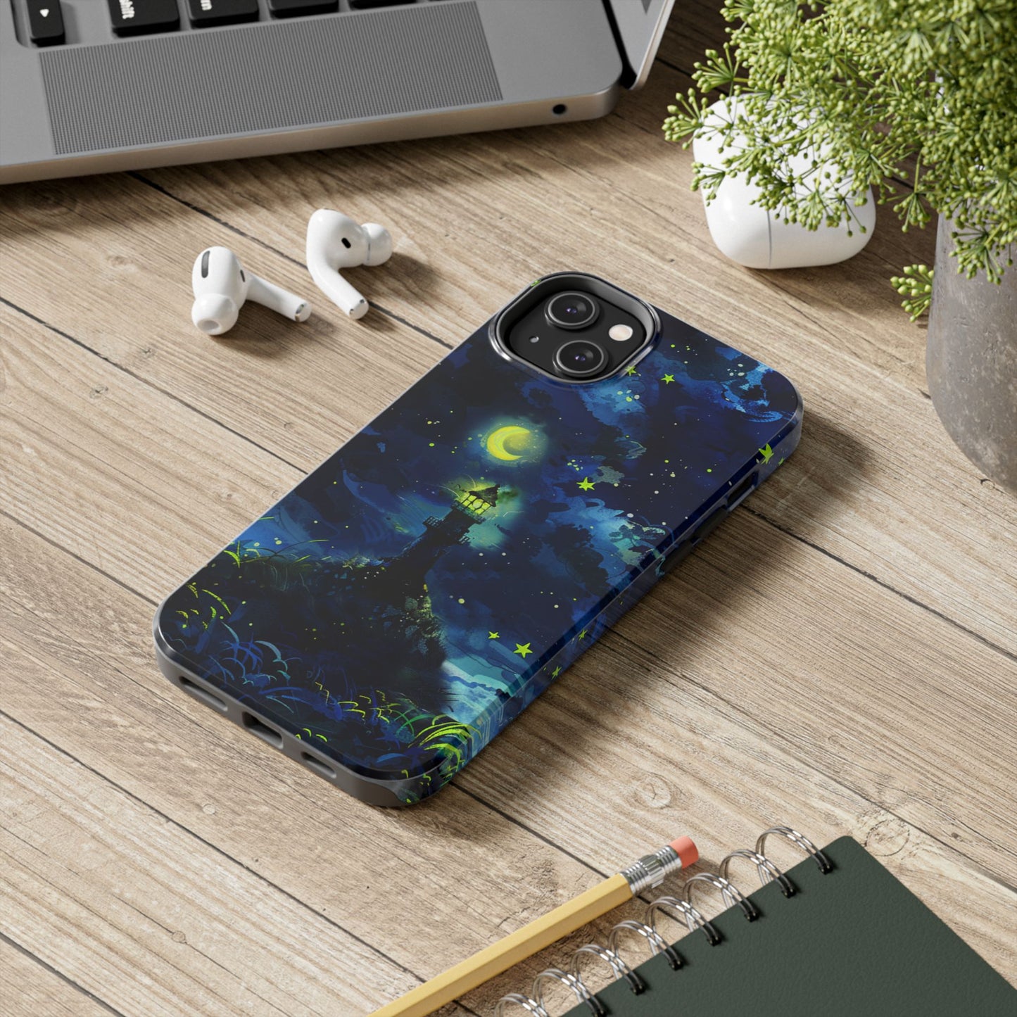 iPhone Android Moonlight Lighthouse Phone Case