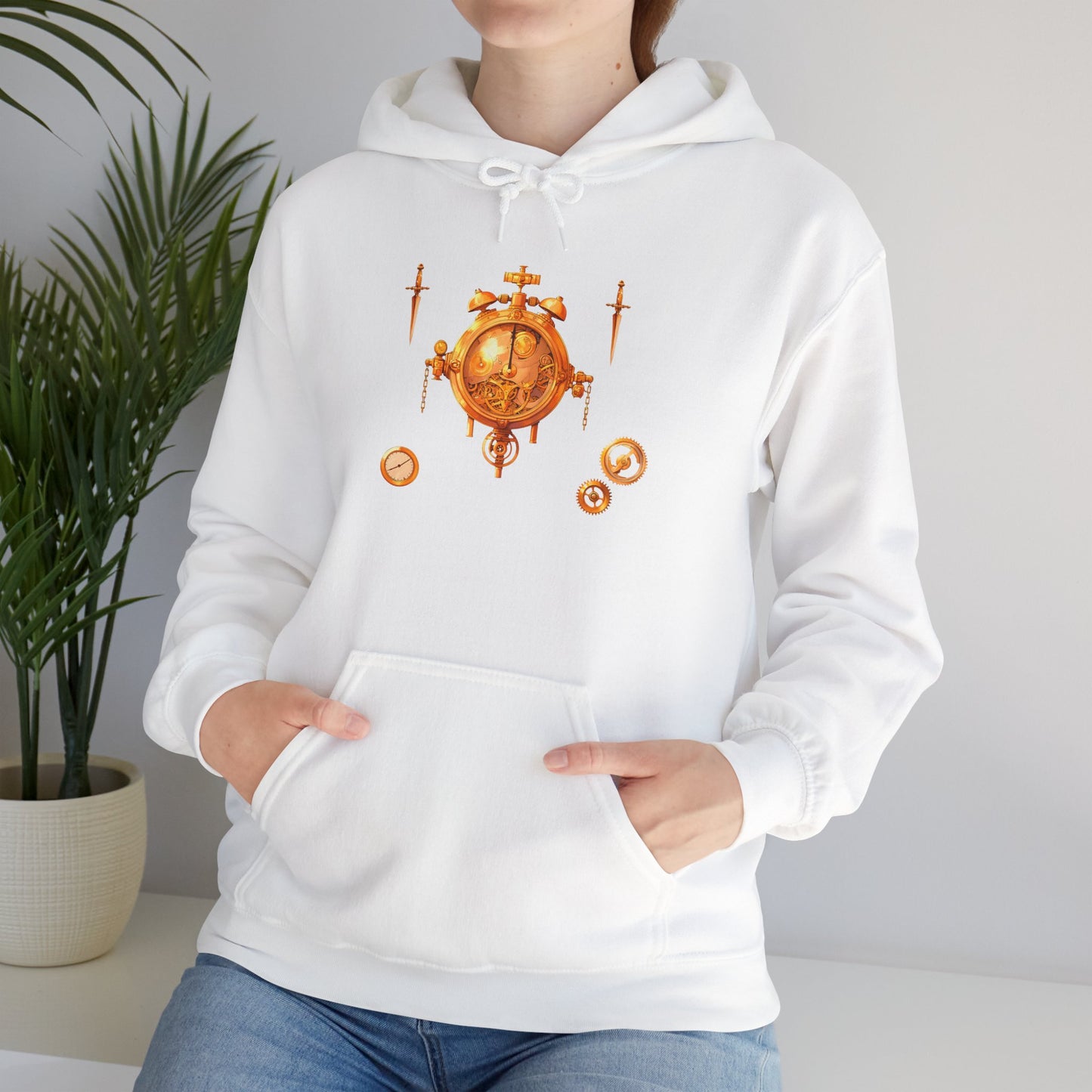 Steampunk Clocks and Gears Unisex Heavy Blend™ Hooded Sweatshirt