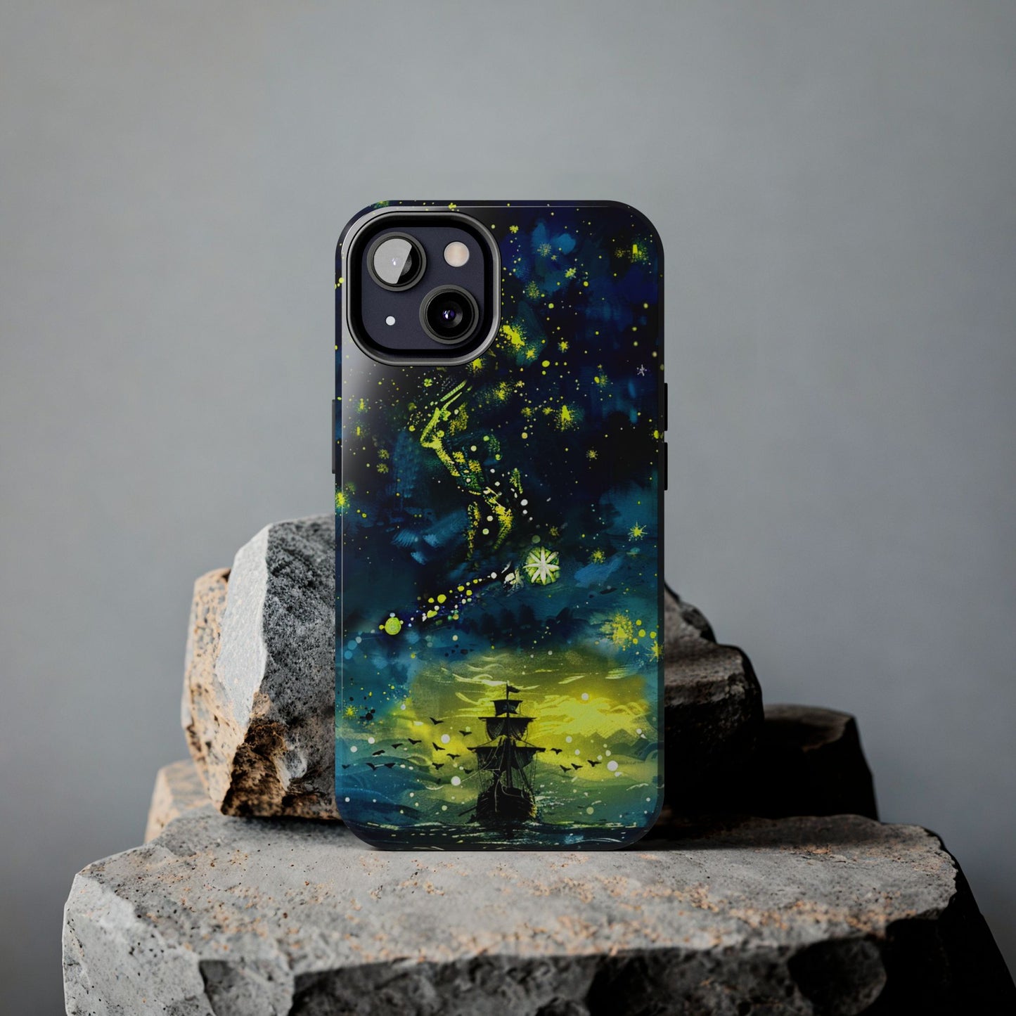 iPhone Android Starry Sky Lost Pirate Ship Phone Case