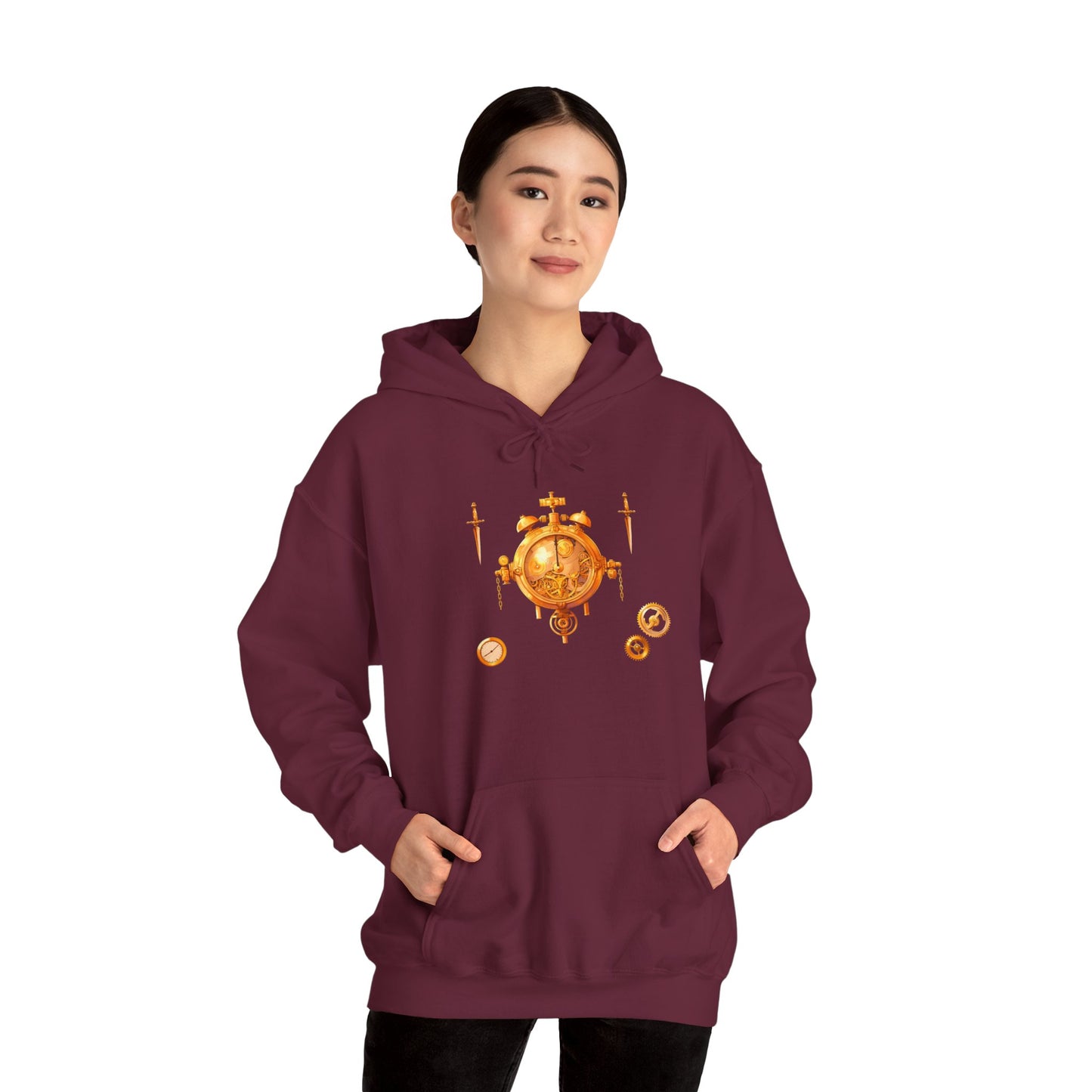 Steampunk Clocks and Gears Unisex Heavy Blend™ Hooded Sweatshirt