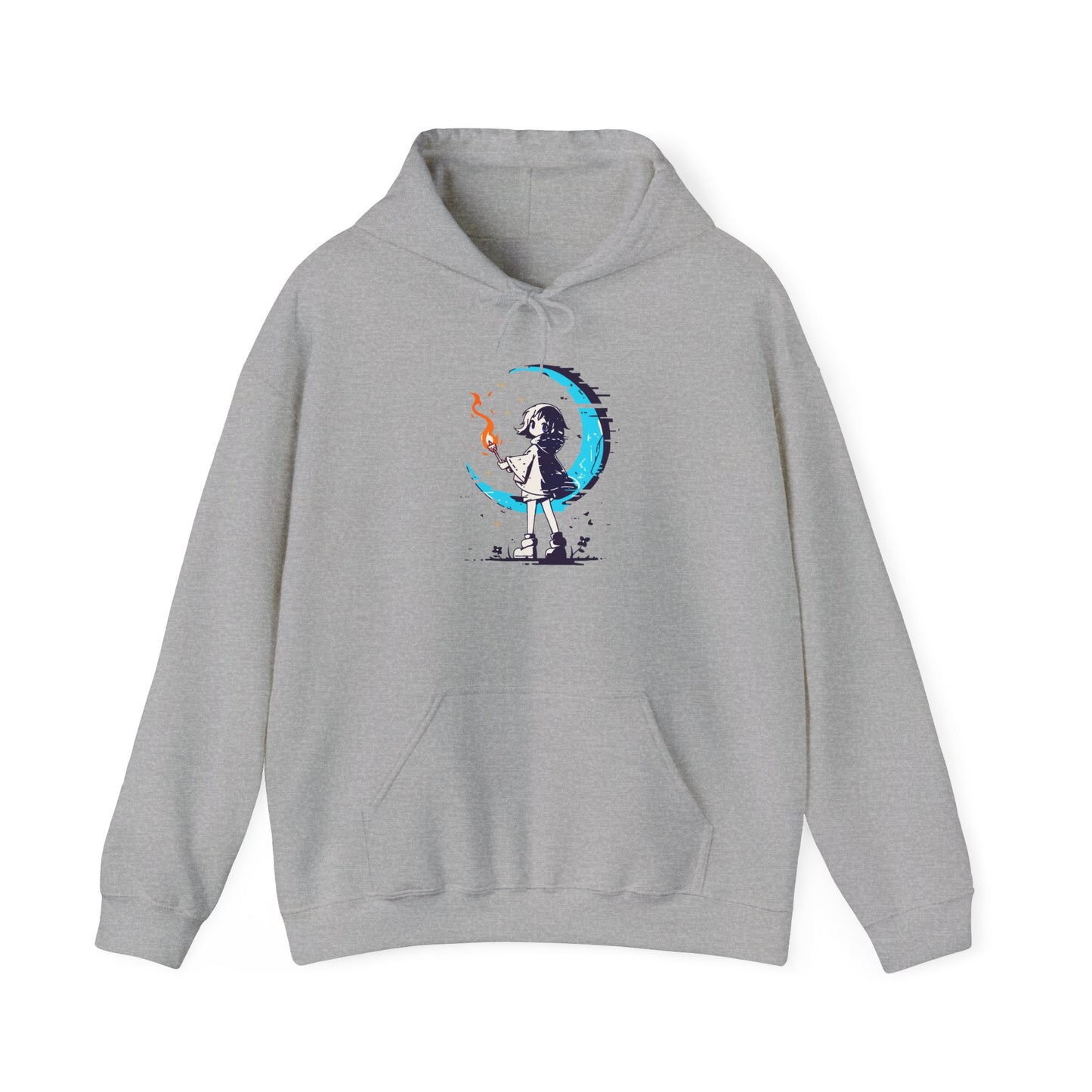 Fantasy Moon Girl Torchbearer Unisex Heavy Blend™ Hooded Sweatshirt