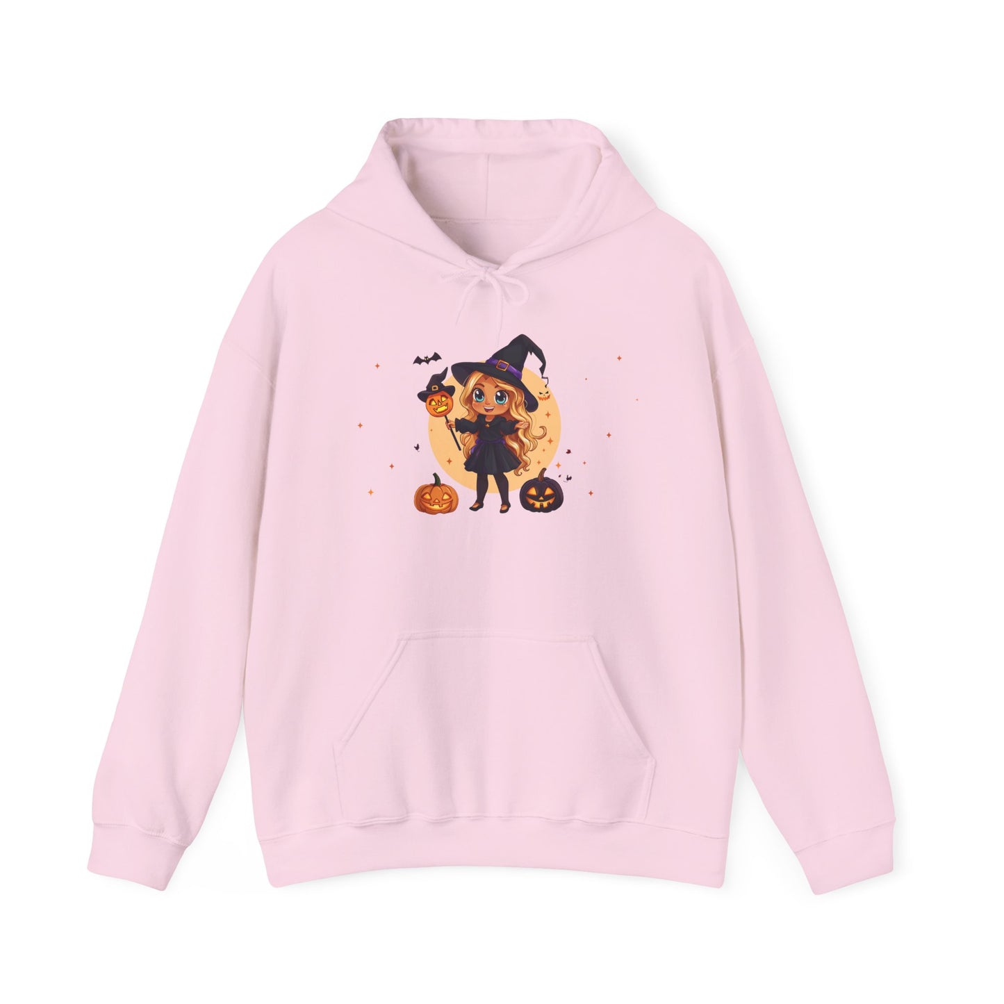 Cute Halloween Magician Girl Unisex Heavy Blend™ Hooded Sweatshirt