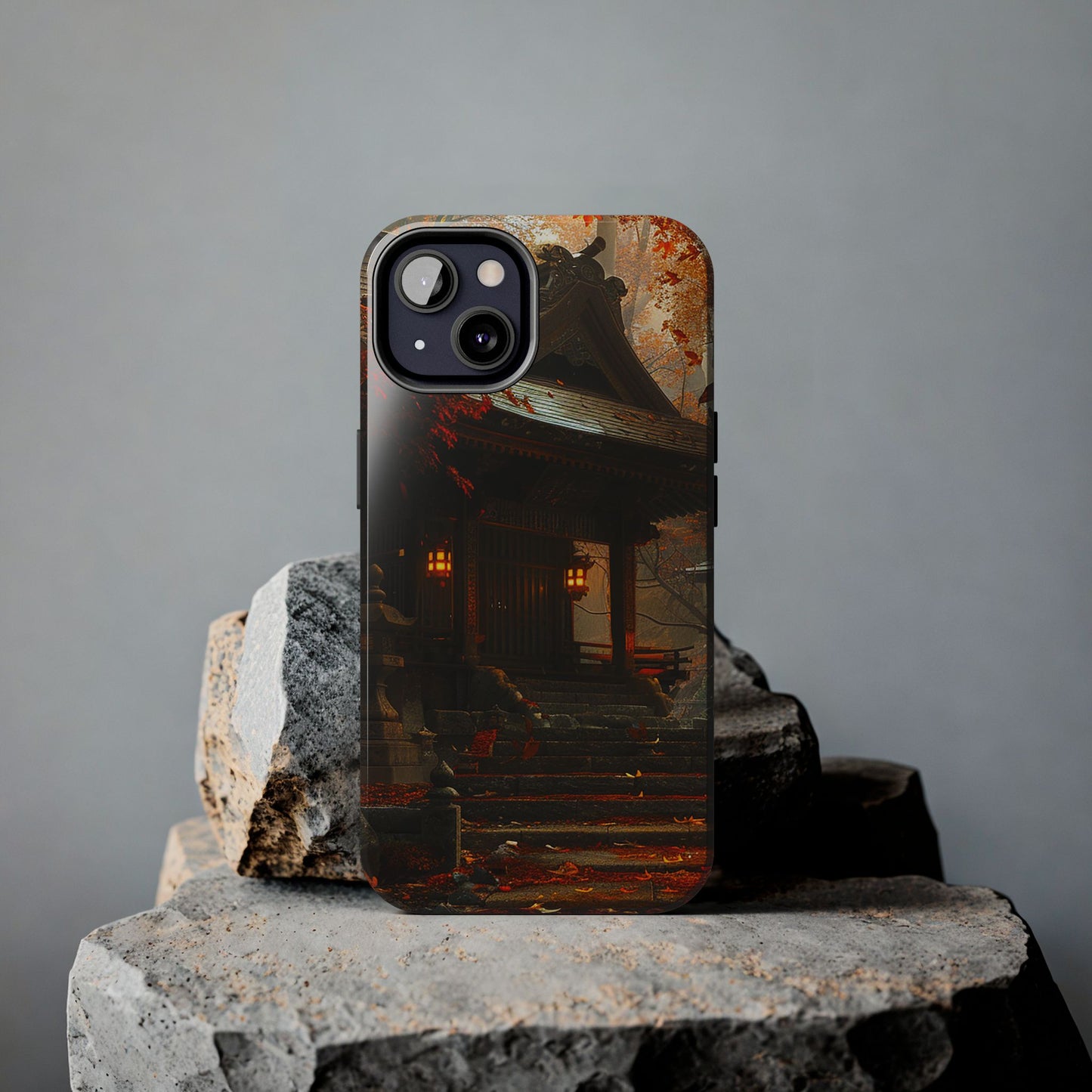 Japanese Autumn Shinto Shrine Tough Phone Case