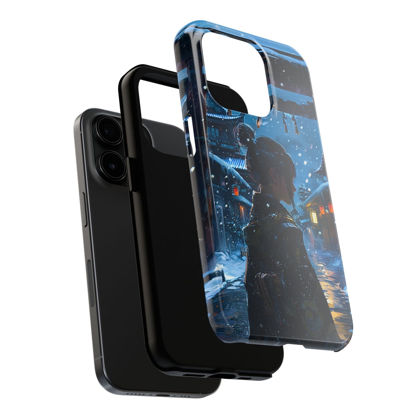 Snowy Japanese Village Tough Phone Case iPhone Android