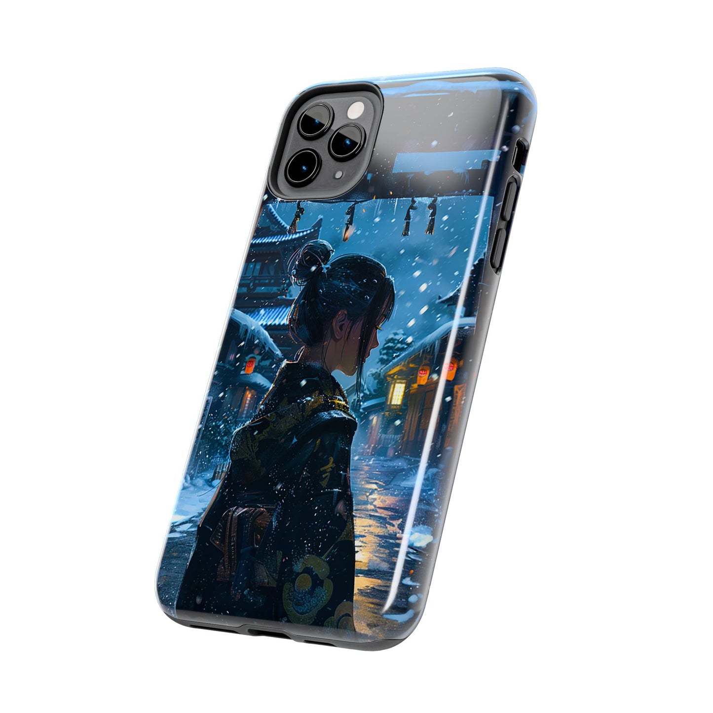 Snowy Japanese Village Tough Phone Case iPhone Android