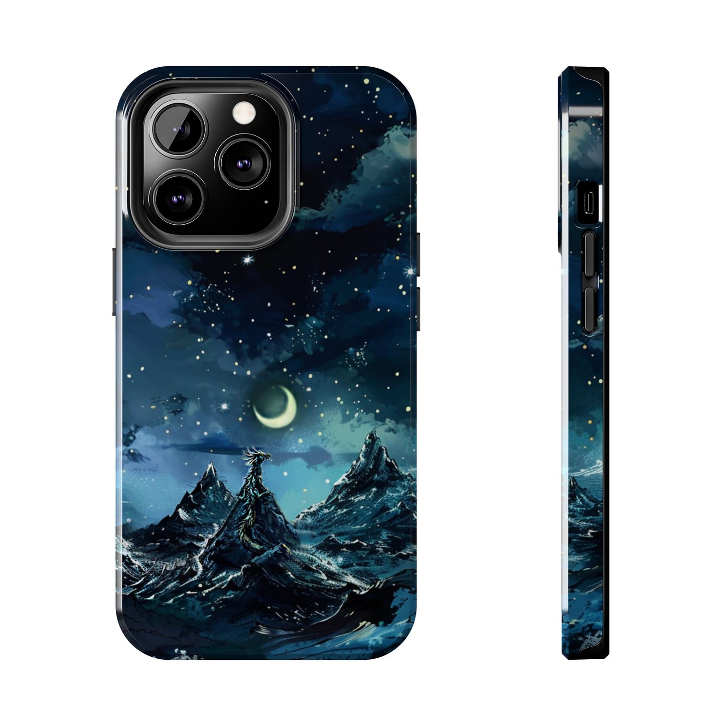 iPhone Android Fantasy Snowy Mountain Dragon Phone Case