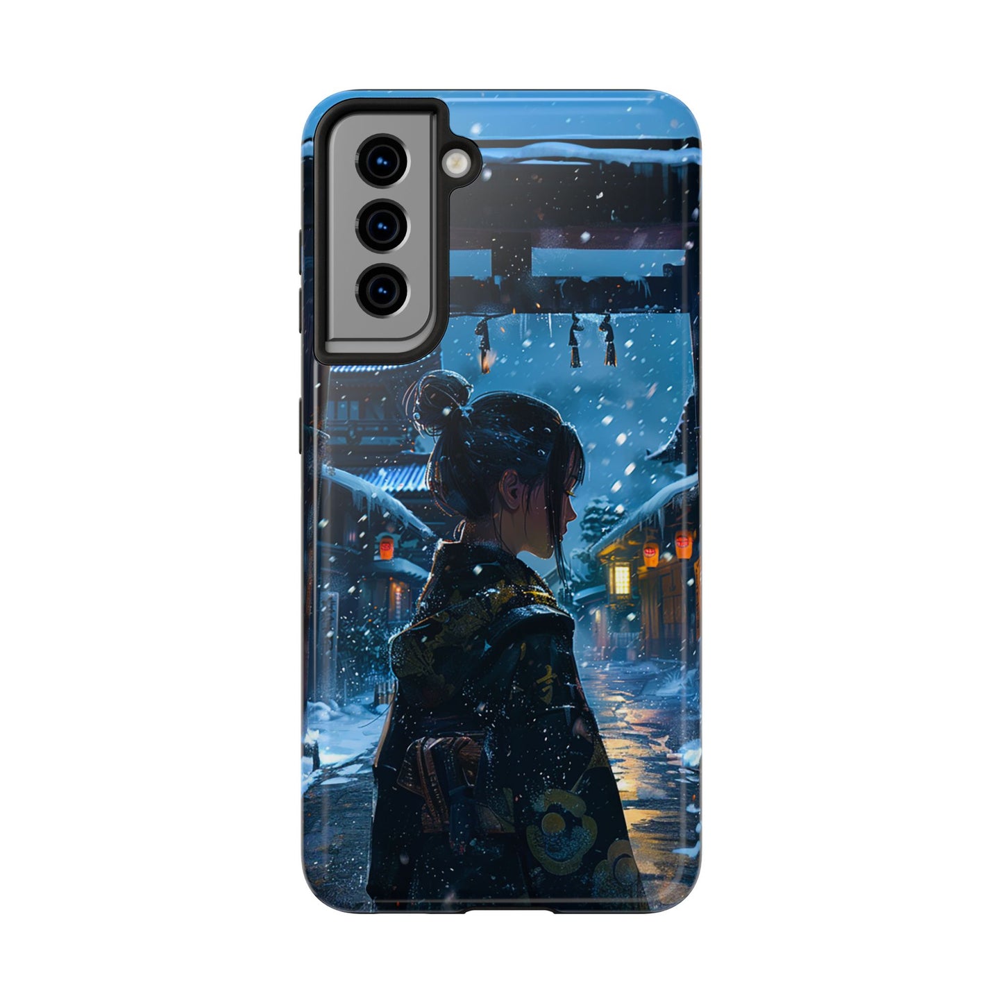 Snowy Japanese Village Tough Phone Case iPhone Android
