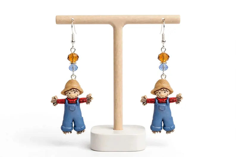 Scarecrow Earrings Fall Thanksgiving Earrings Earings Jewelry