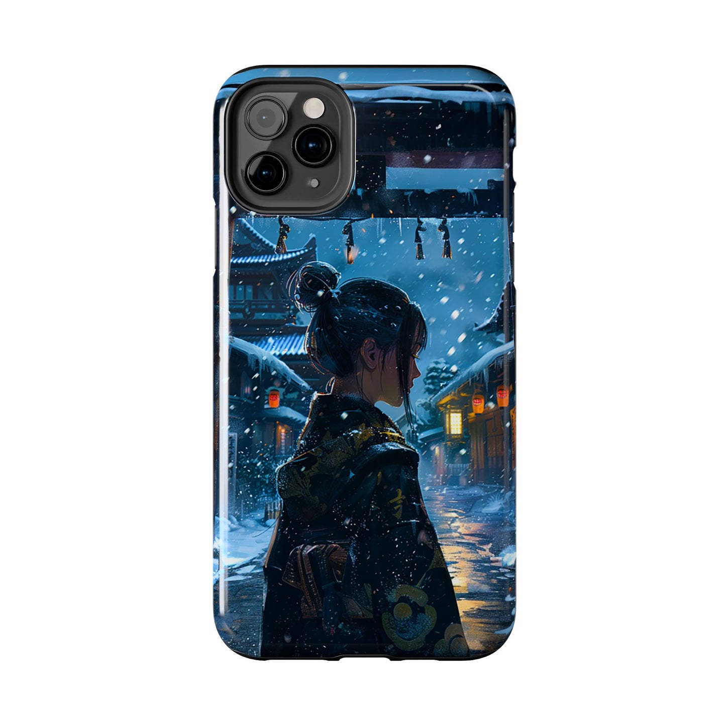 Snowy Japanese Village Tough Phone Case iPhone Android