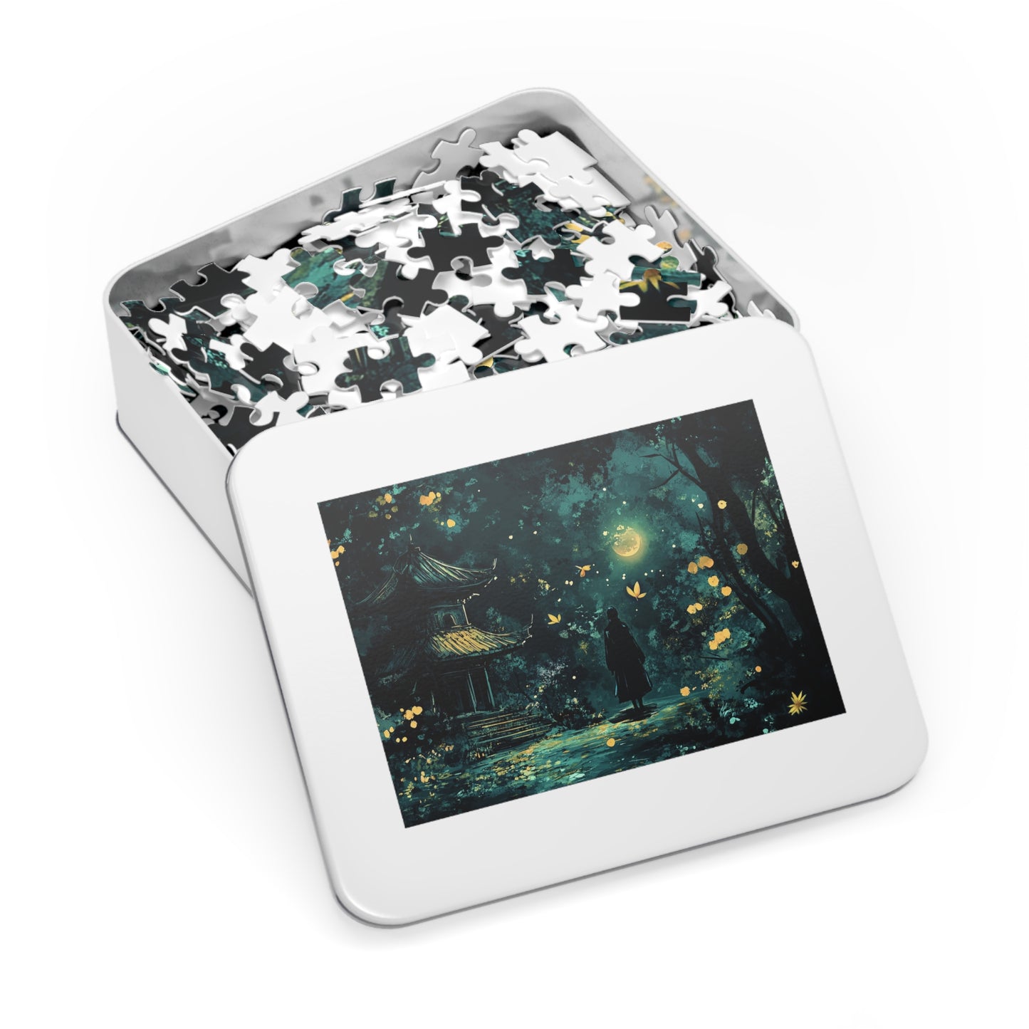 Japanese Shrine Nighttime Fantasy Jigsaw Puzzle (30, 110, 252, 500,1000-Piece)