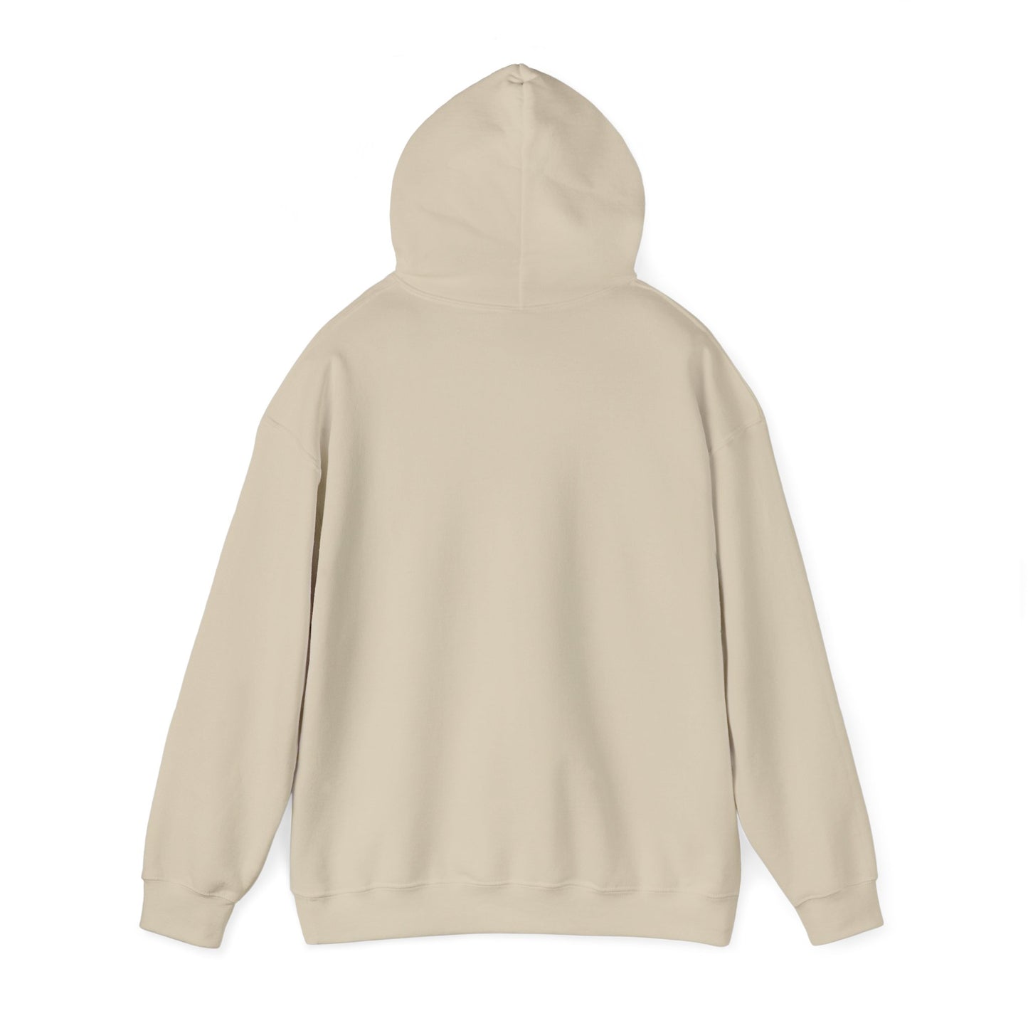 Anime Summer-Themed Unisex Heavy Blendâ„¢ Hooded Sweatshirt with Art of Girl & Coconut Tree under a Shooting Star - Warm Tropical Vibes