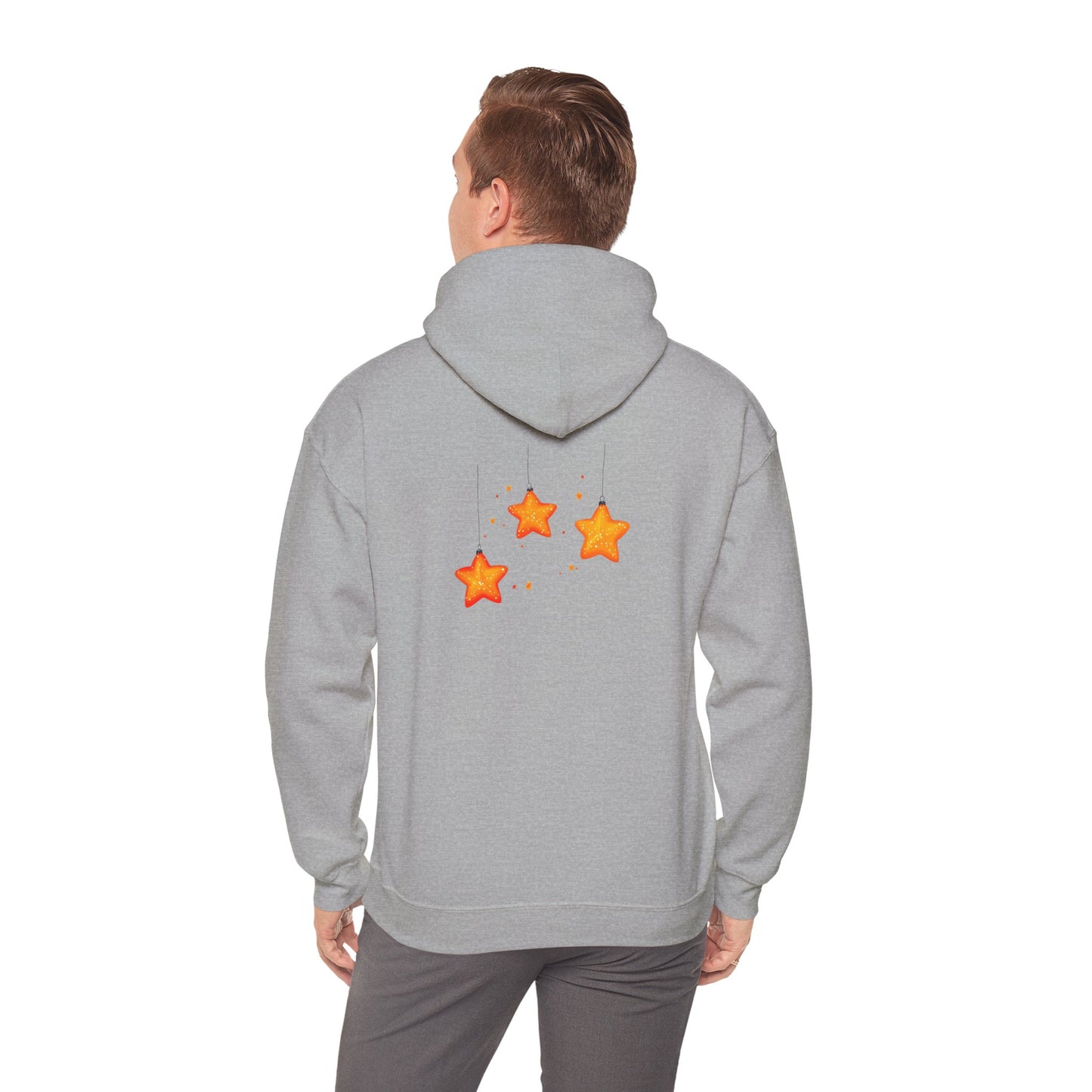 Cute Christmas Starry Ornaments Girl Unisex Heavy Blend™ Hooded Sweatshirt