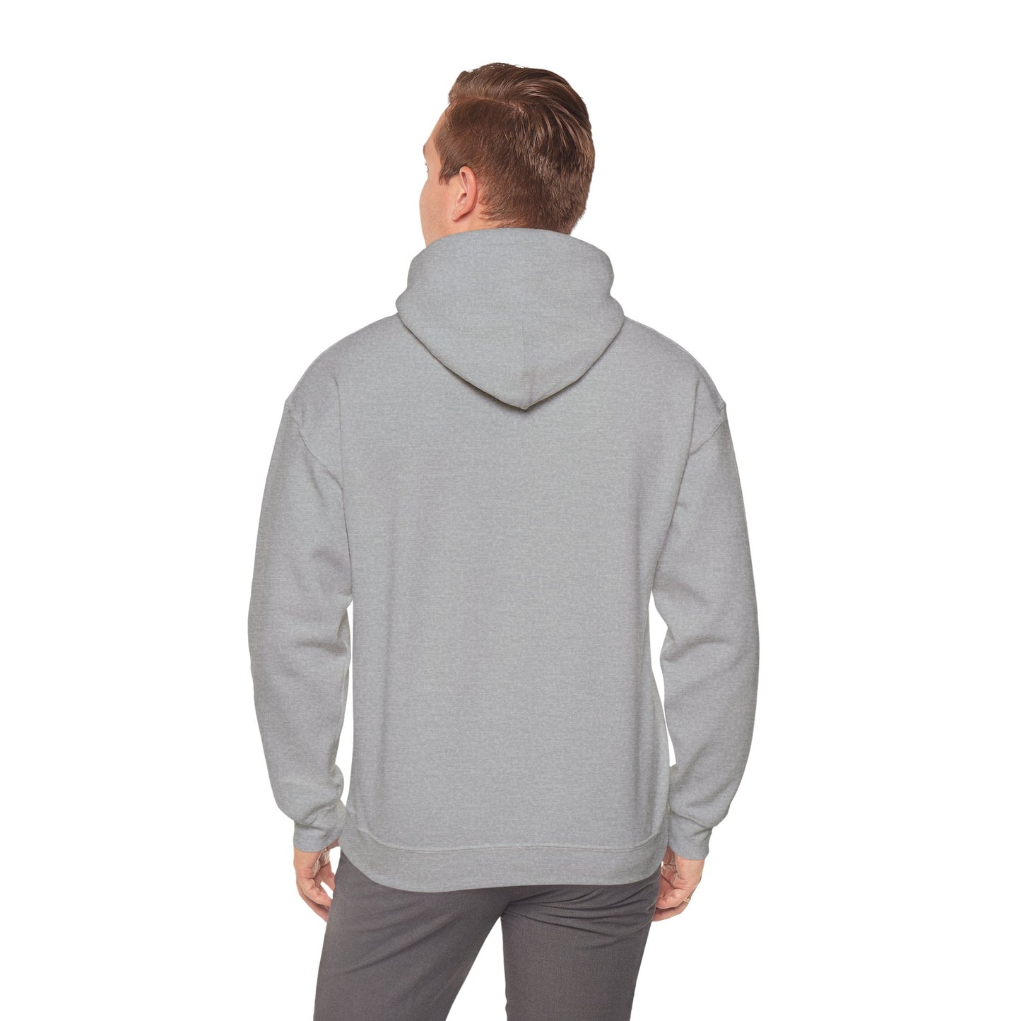 Anime Summer-Themed Unisex Heavy Blendâ„¢ Hooded Sweatshirt with Art of Girl & Coconut Tree under a Shooting Star - Warm Tropical Vibes