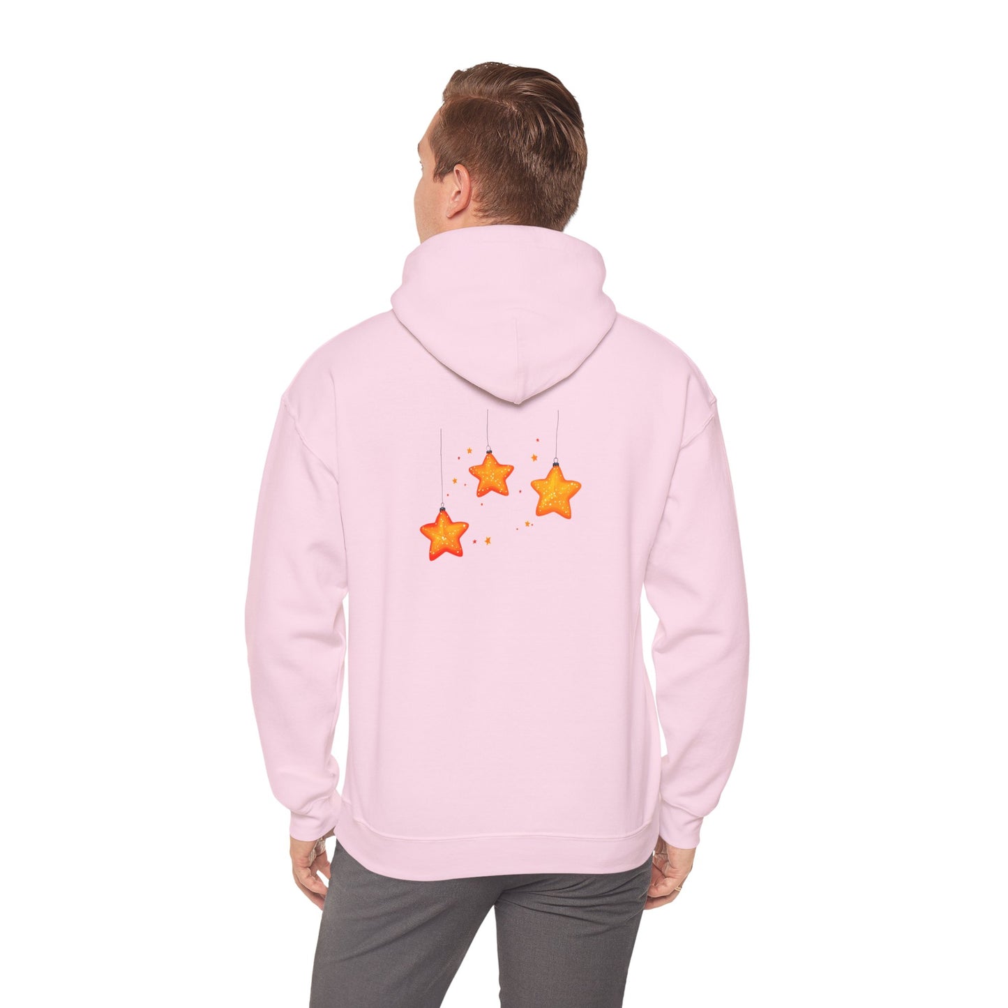 Cute Christmas Starry Ornaments Girl Unisex Heavy Blend™ Hooded Sweatshirt