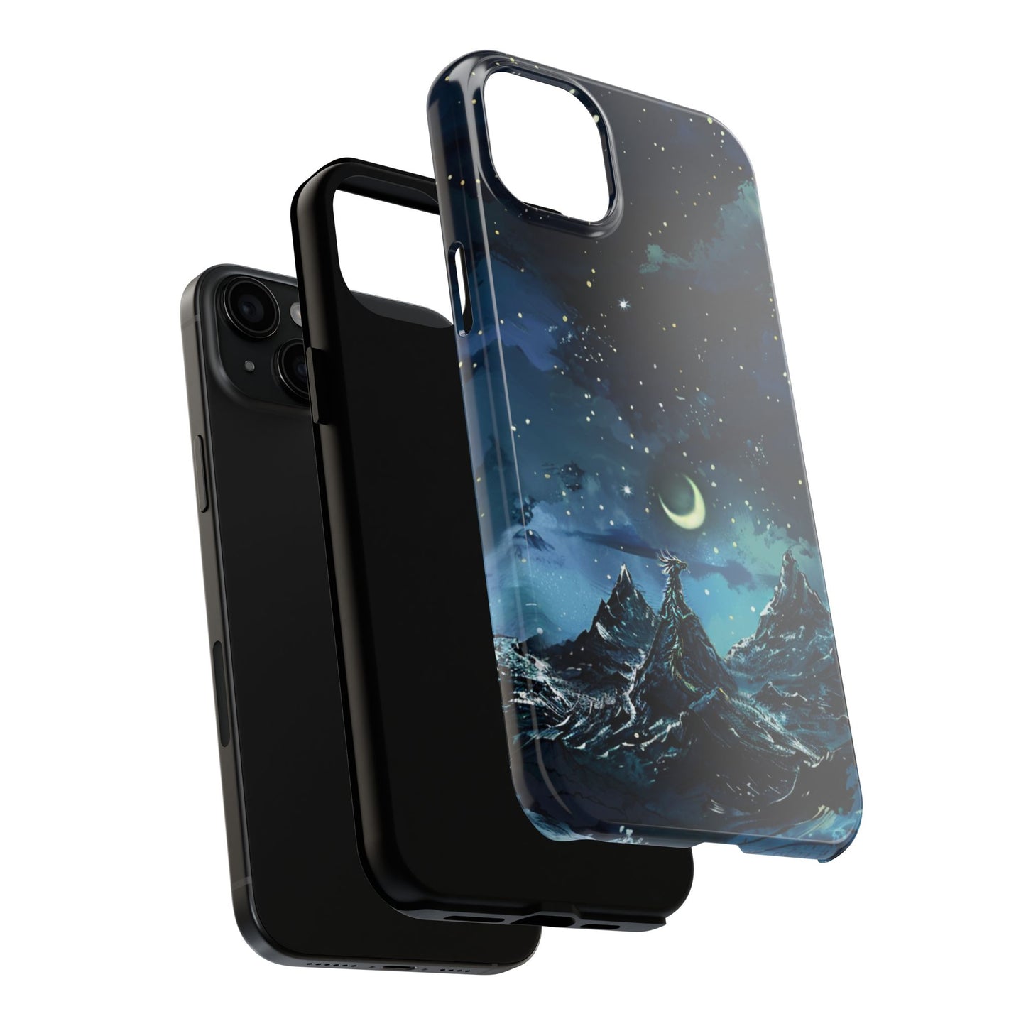 iPhone Android Fantasy Snowy Mountain Dragon Phone Case