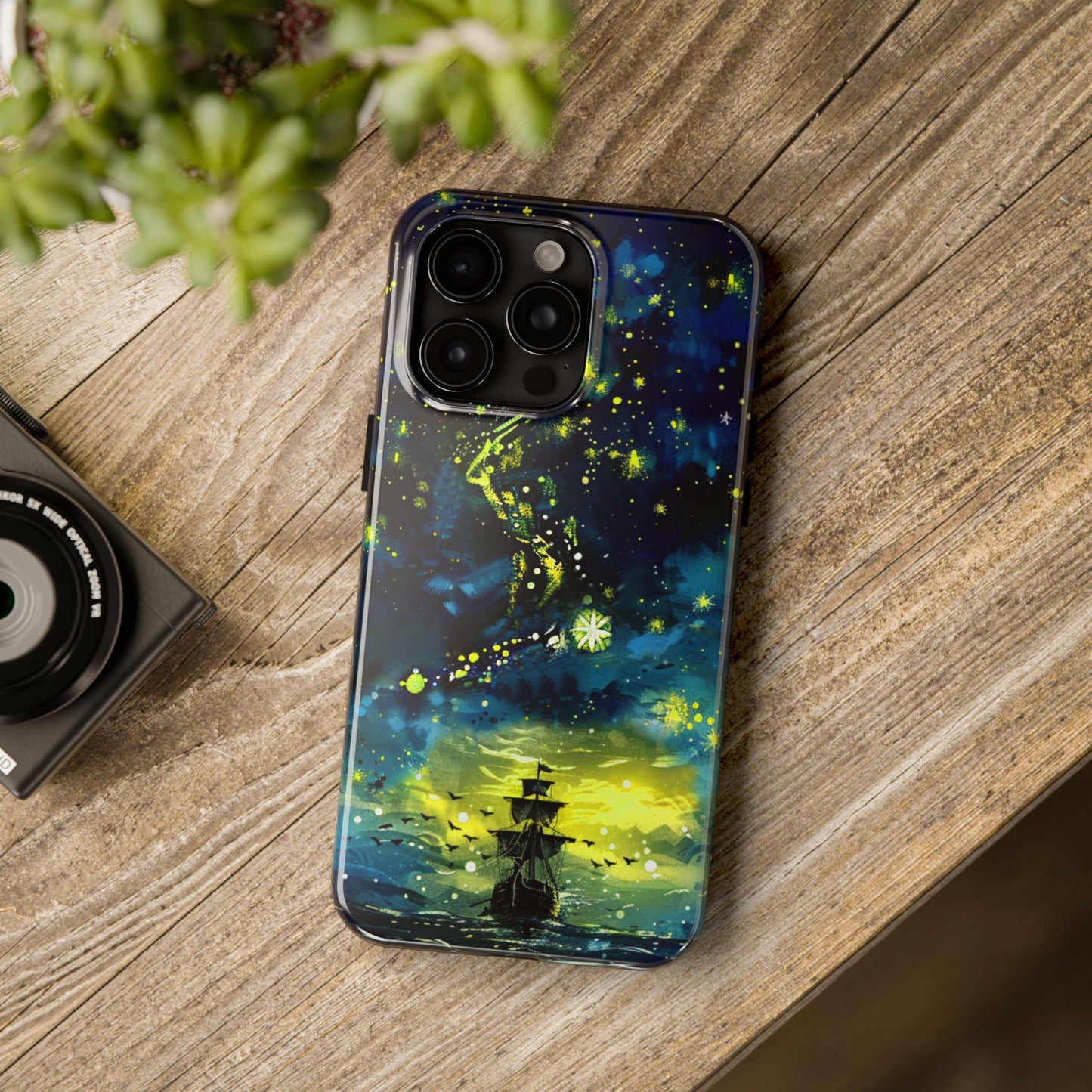 iPhone Android Starry Sky Lost Pirate Ship Phone Case